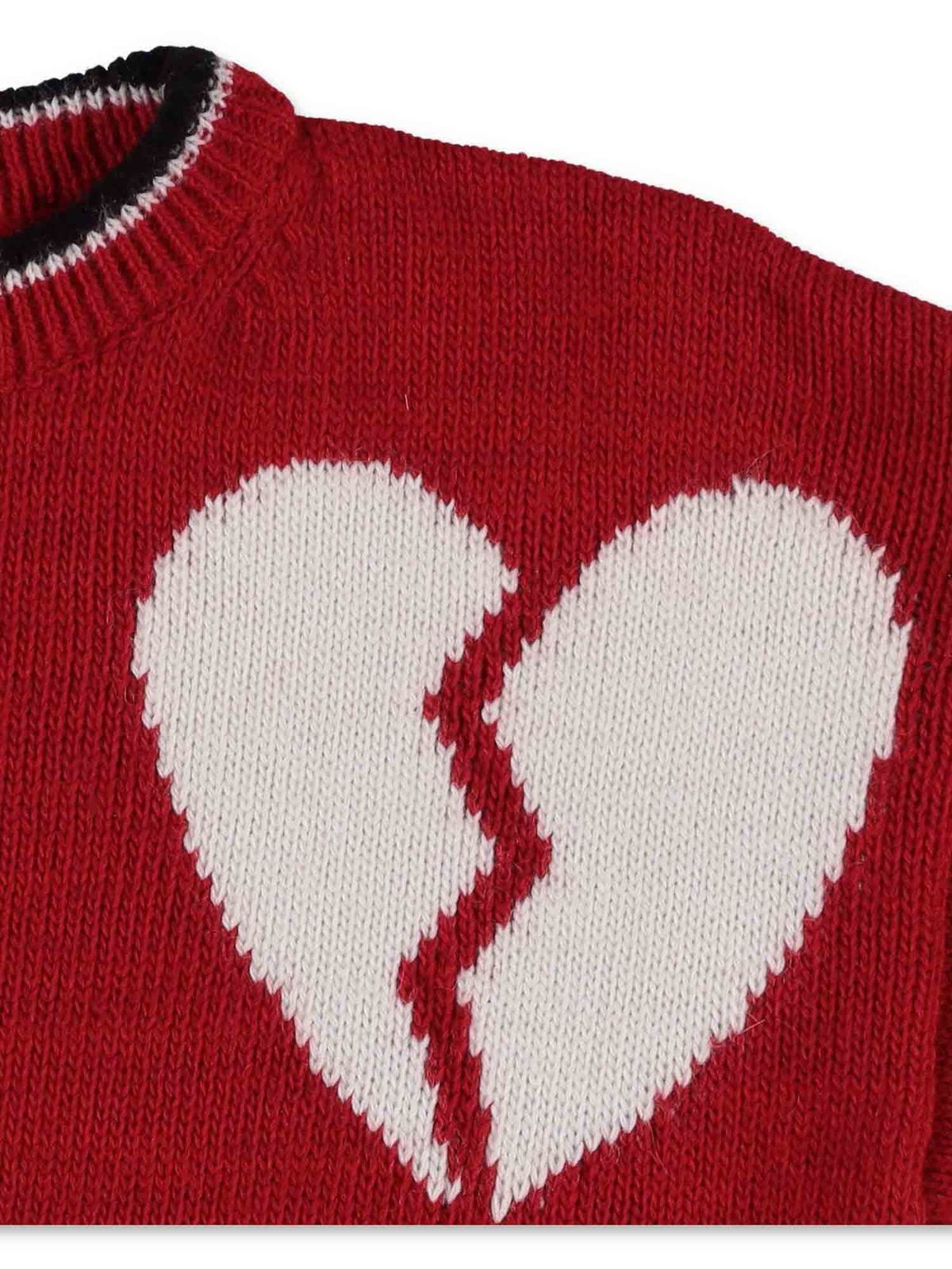 heart sweater red