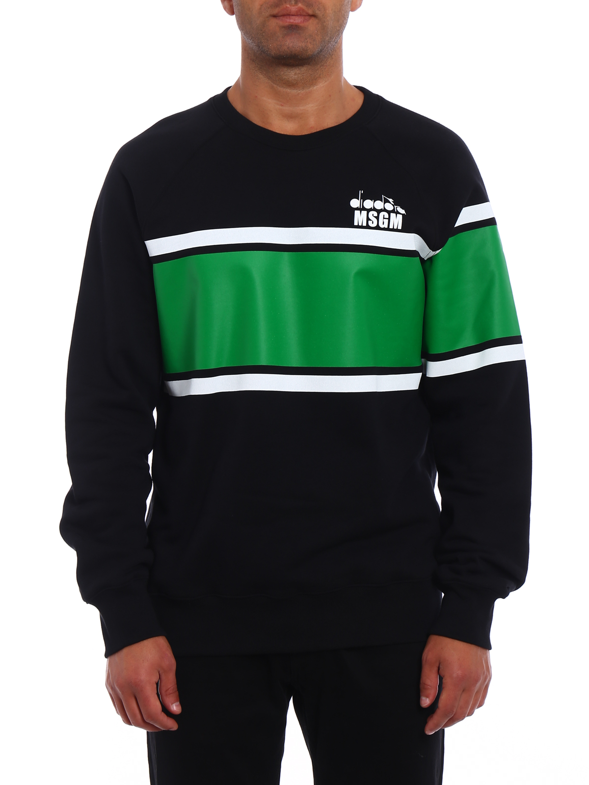 Sweatshirts & Sweaters M.S.G.M. - Diadora MSGM green band 