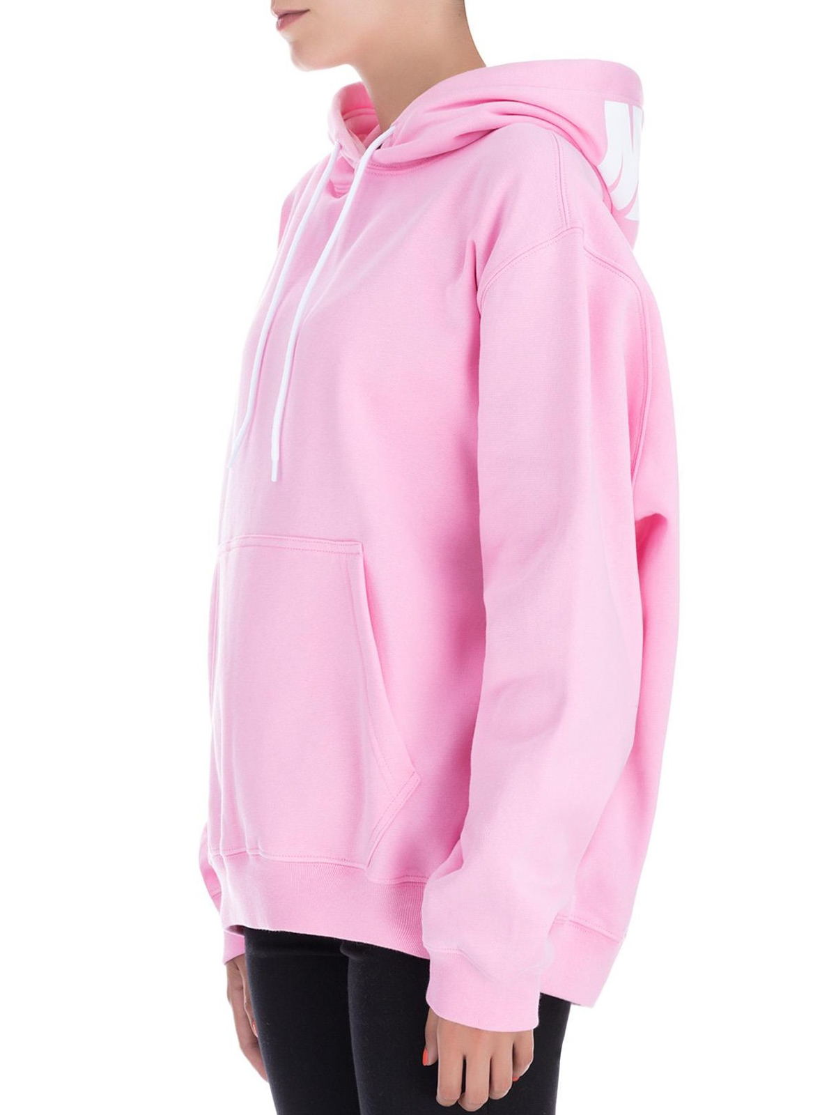 pink hoodie oversized