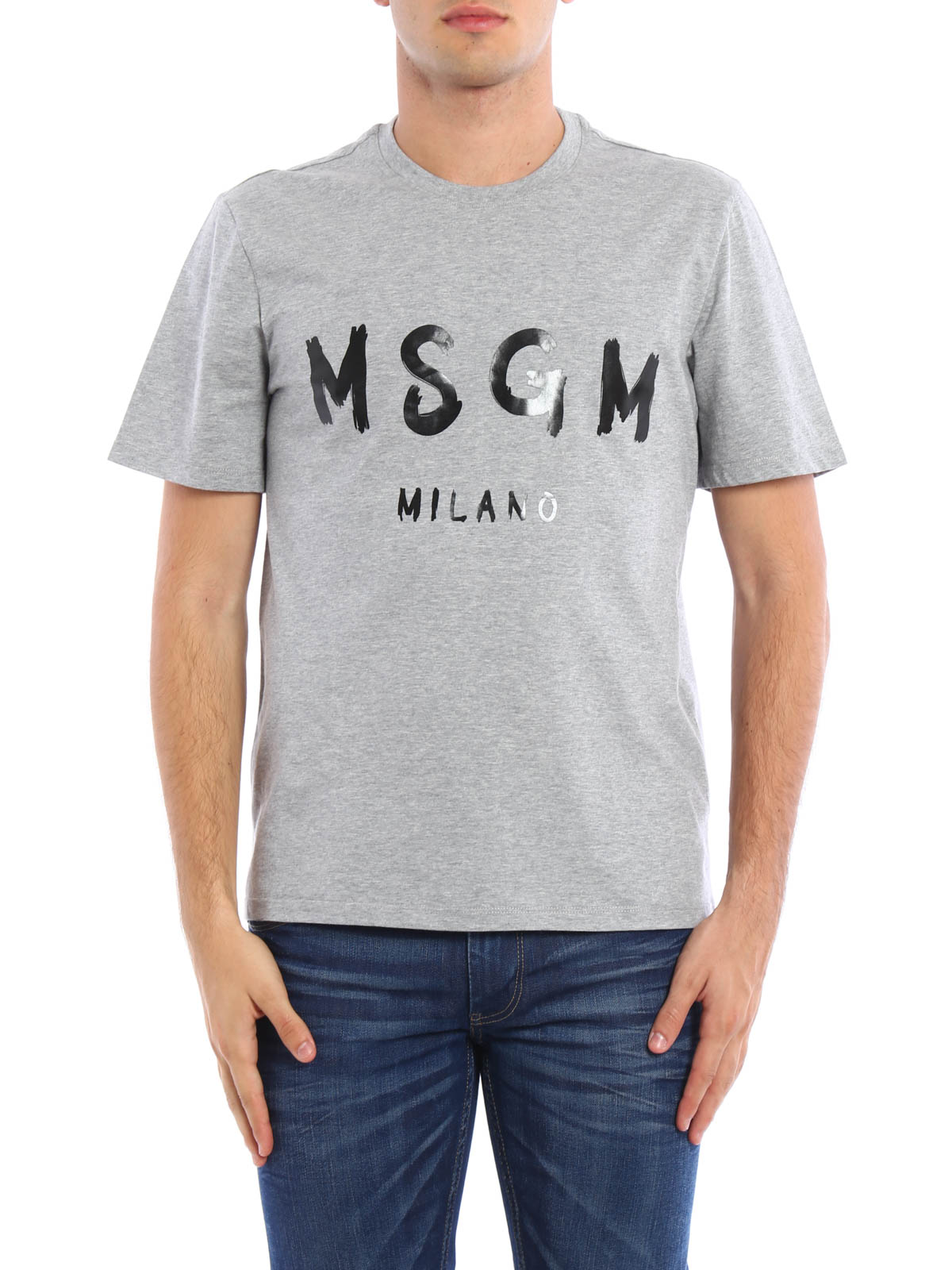Tシャツ M.S.G.M. - Tシャツ メンズ - グレー - 2140MM9716479596