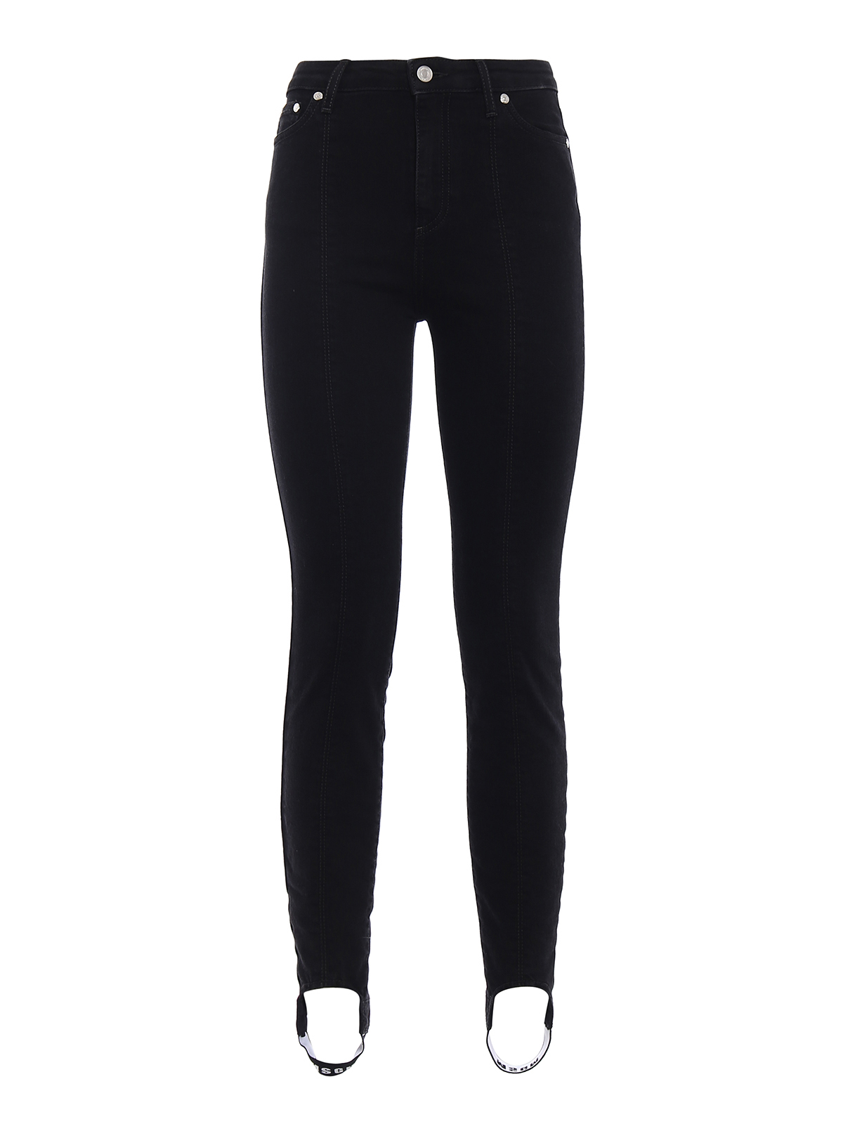 skinny jeans with stirrups