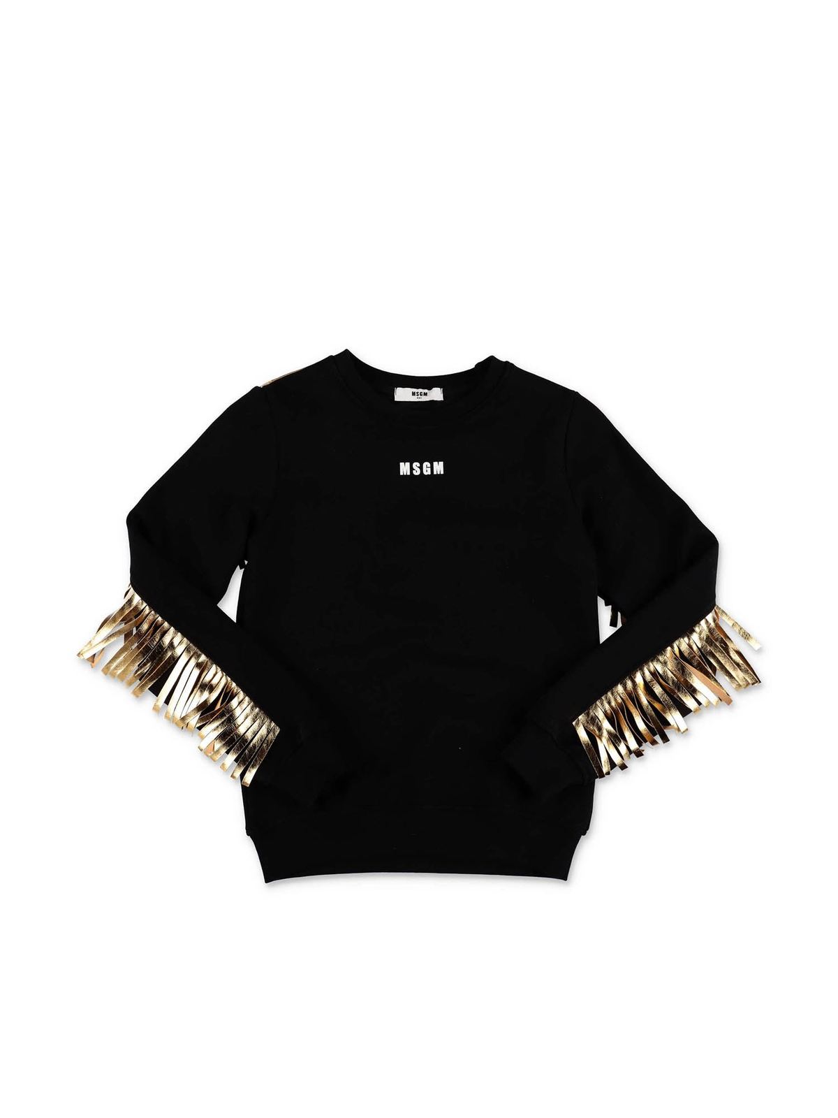 msgm fringe sweatshirt