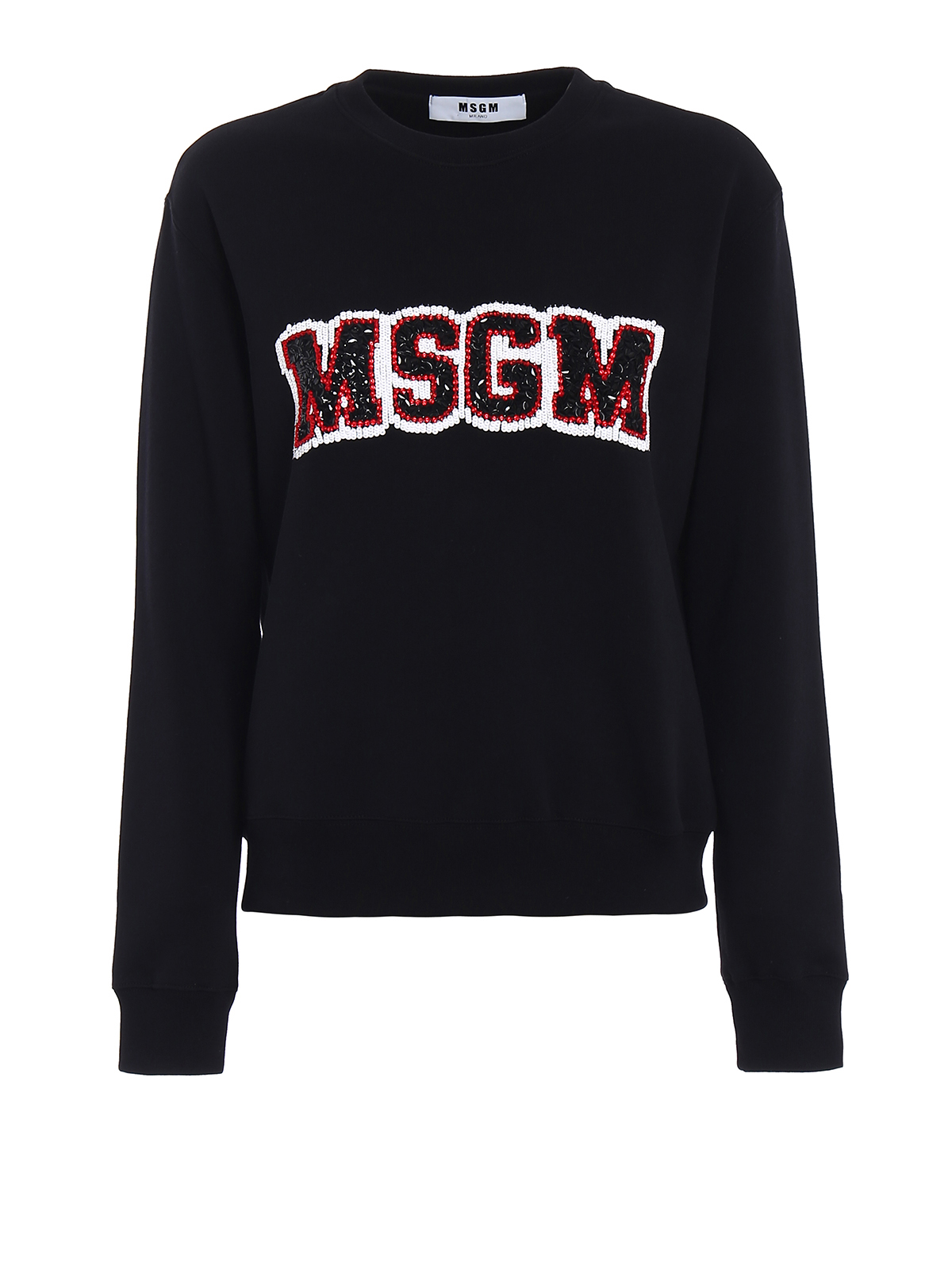 Sequin Logo Lettering Sweatshirt By M S G M Sweatshirts sequin logo lettering sweatshirt by m s g m sweatshirts