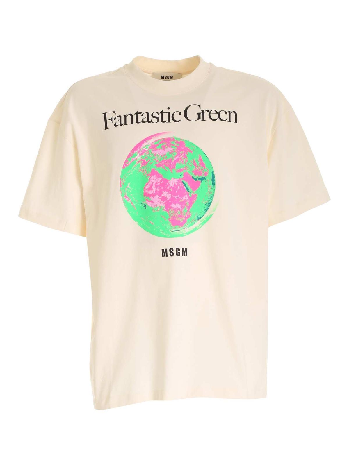 Farfetch Jungen Kleidung Tops & Shirts Shirts Kurze Ärmel Fantastic Green-print short-sleeve T-shirt 
