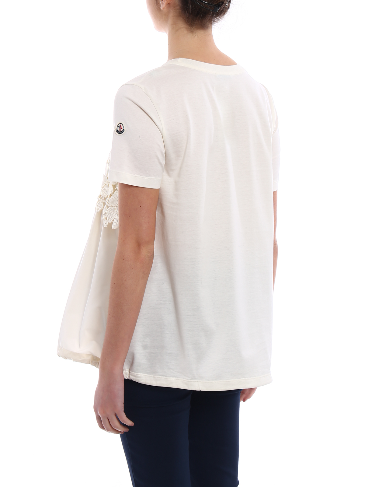 MONCLER Macrame Detail Sleeve T-Shirt - tsm.ac.in