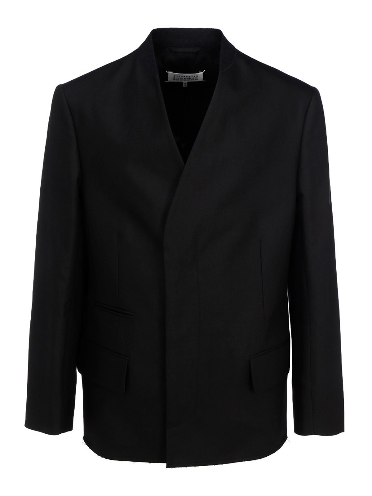Blazers Maison Margiela - Minimal cotton-linen blend blazer ...