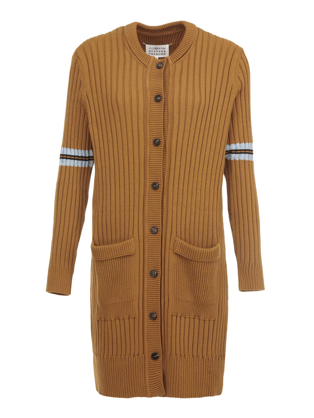 Maison Margiela Ribbed cotton long cardigan cardigans Maison Margiela Ribbed cotton long cardigan cardigans