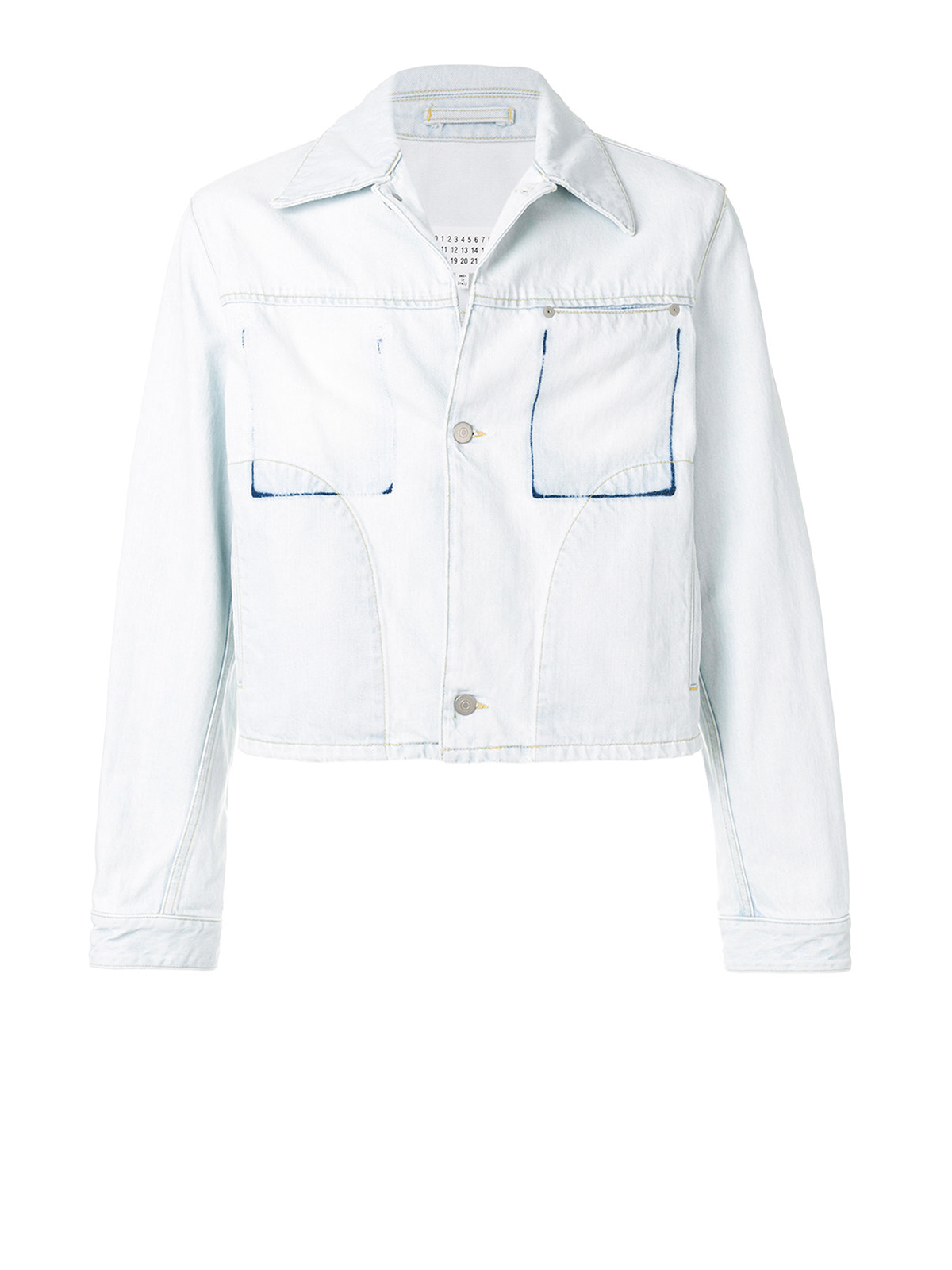 Denim jacket Maison Margiela - Light wash denim cropped jacket