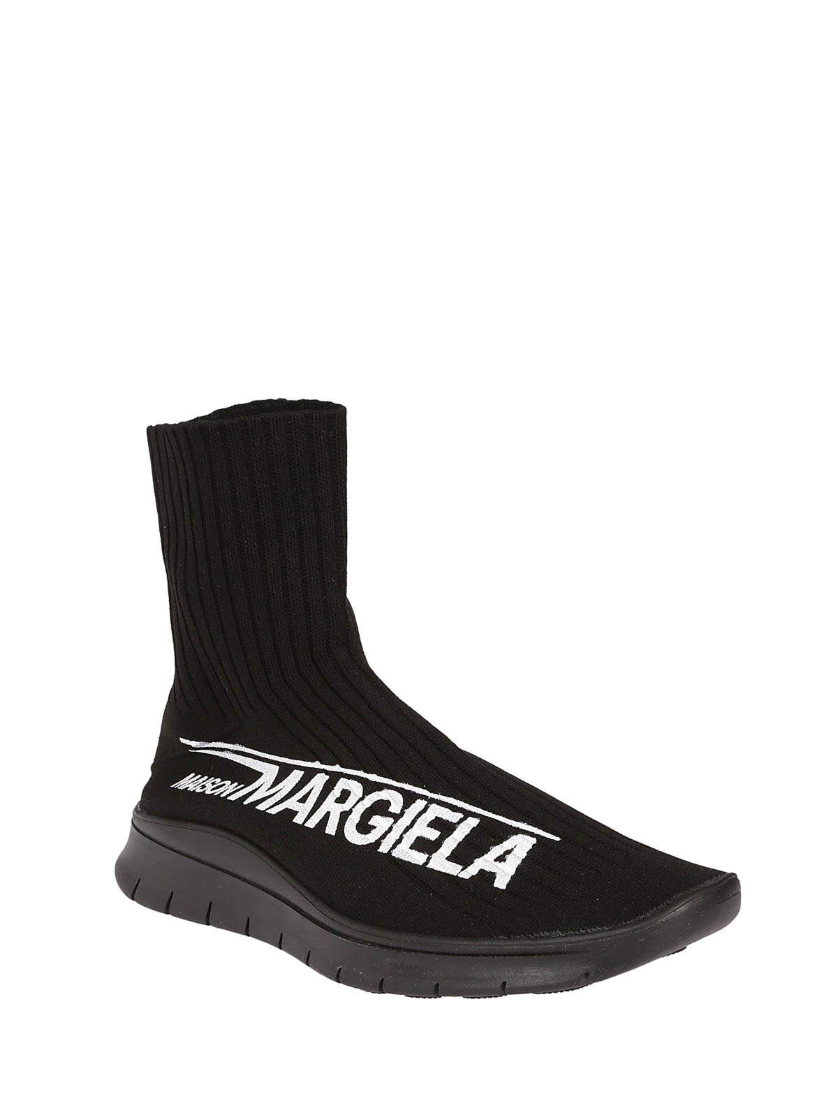 maison margiela logo sock sneakers