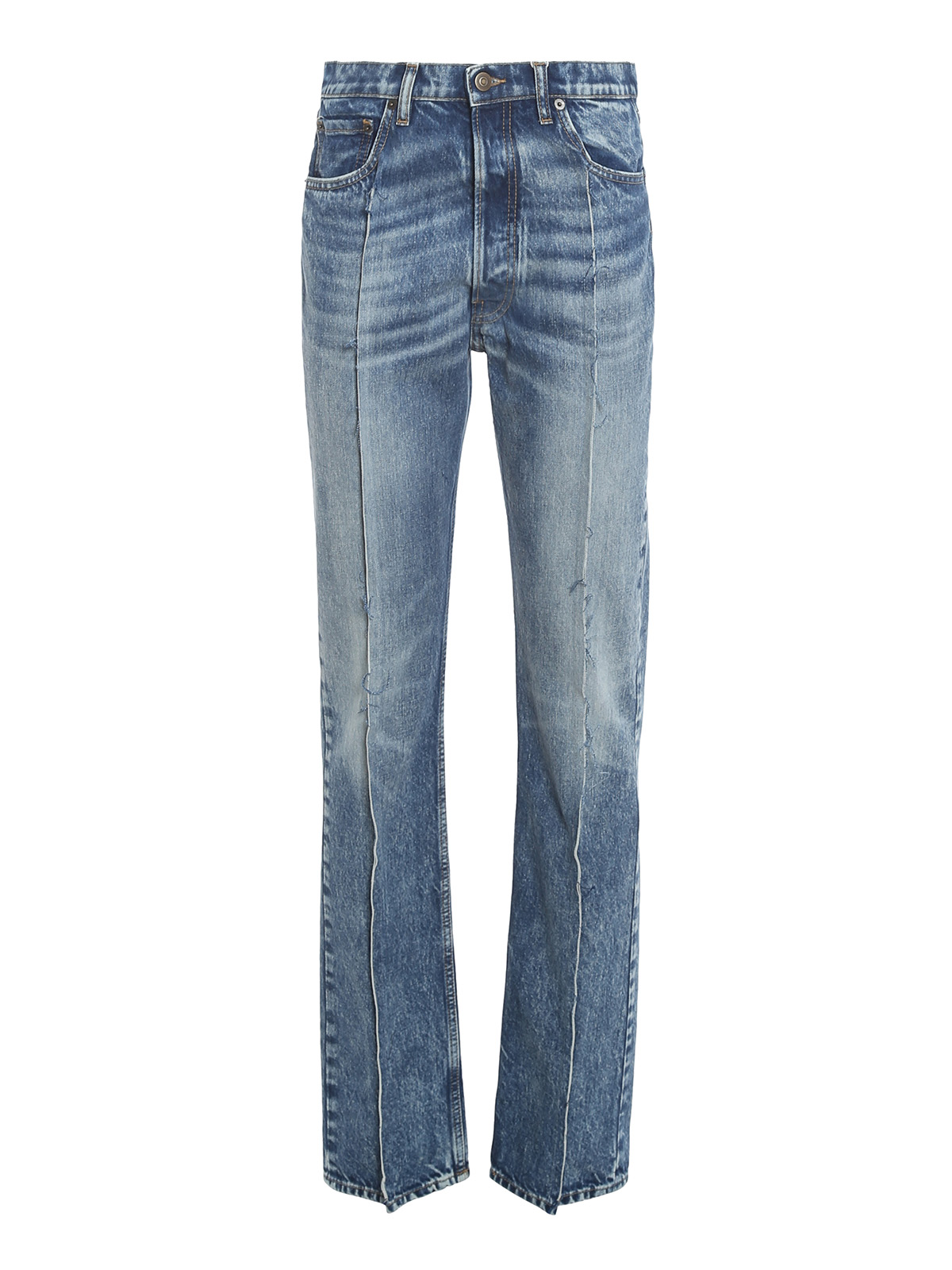 Maison Margiela - Distressed effect recycled denim jeans - straight leg jeans - S51LA0139S30744961