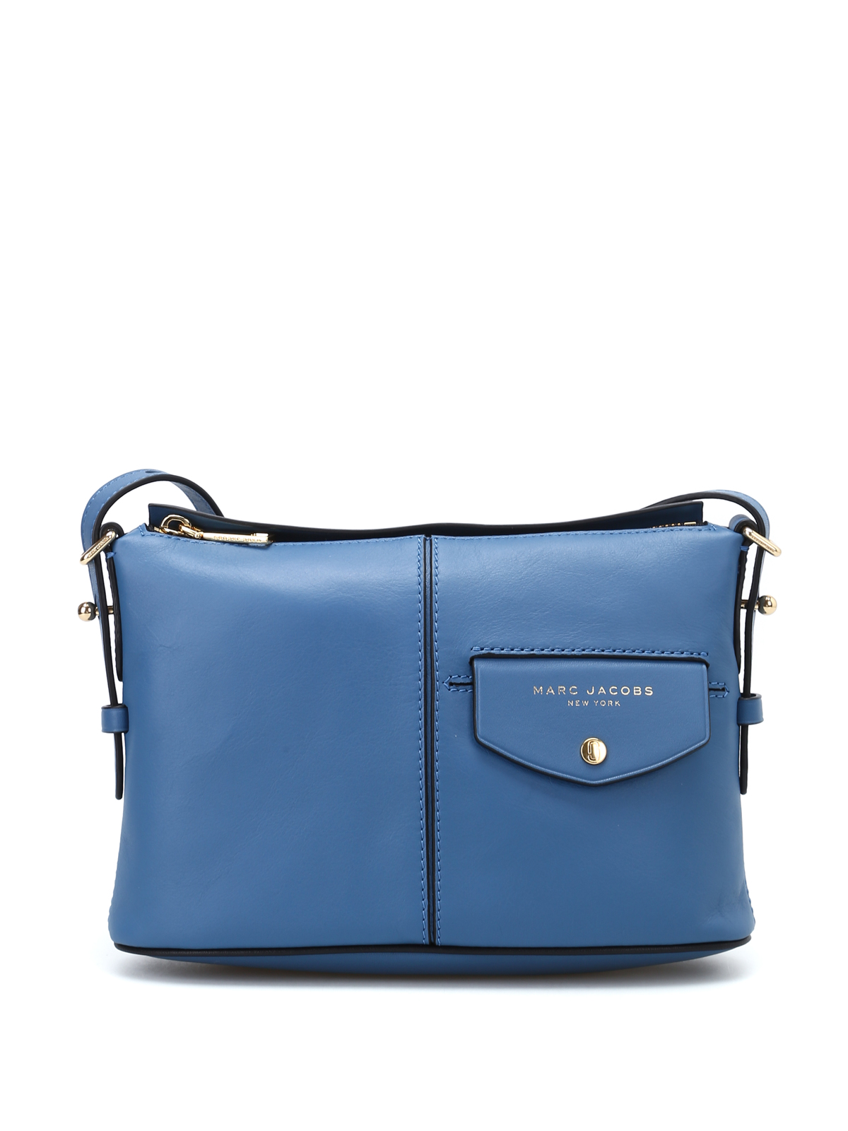 Cross body bags Marc Jacobs - Side Sling blue leather bag - M0013259476