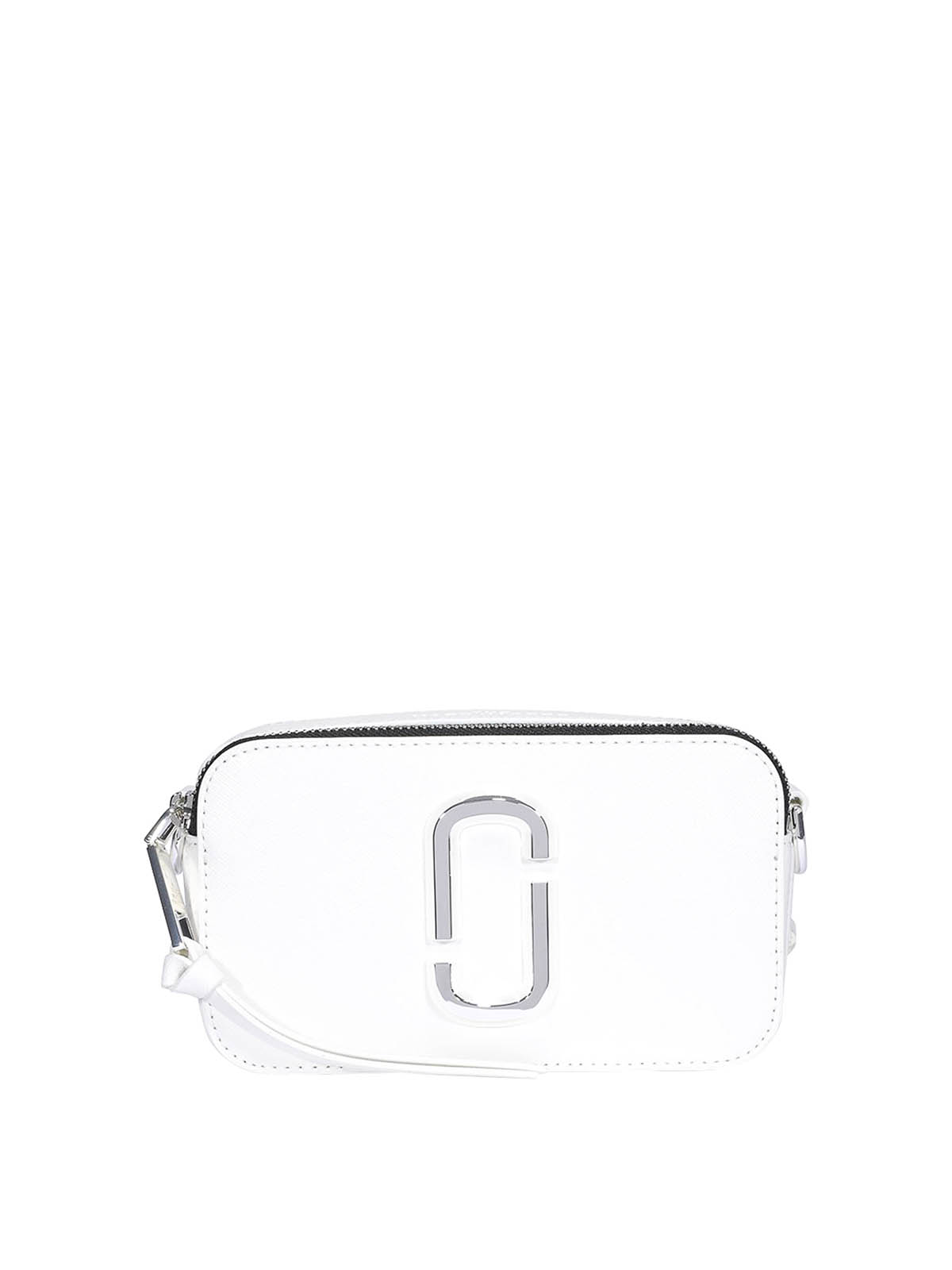 Marc Jacobs The Snapshot Saffiano Leather Cross Body Bag In White