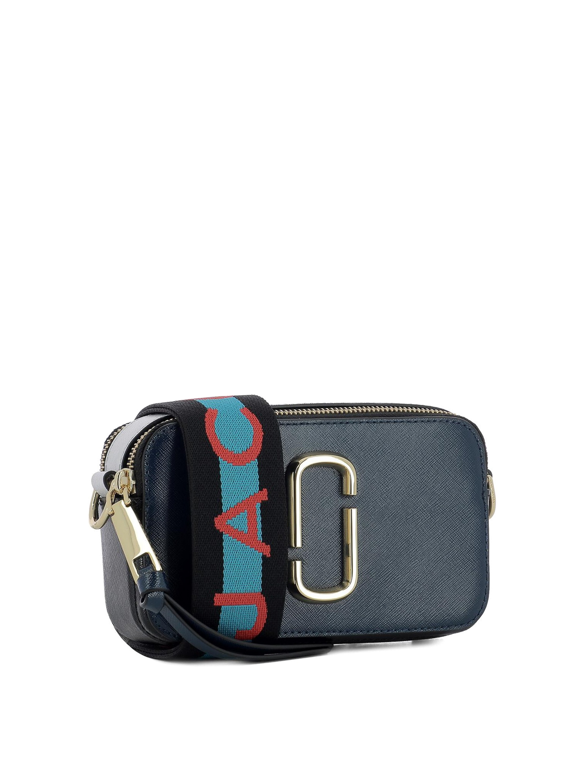 Marc Jacobs - Snapshot small blue leather bag - cross body bags - M0014146455