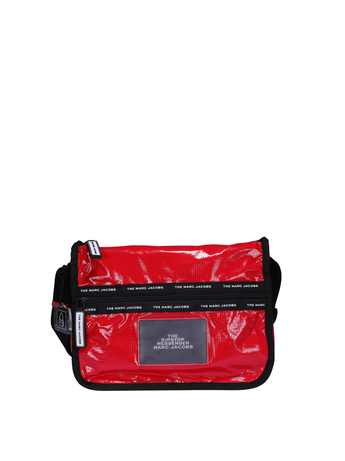MARC JACOBS THE RIPSTOP RED NYLON MESSENGER BAG