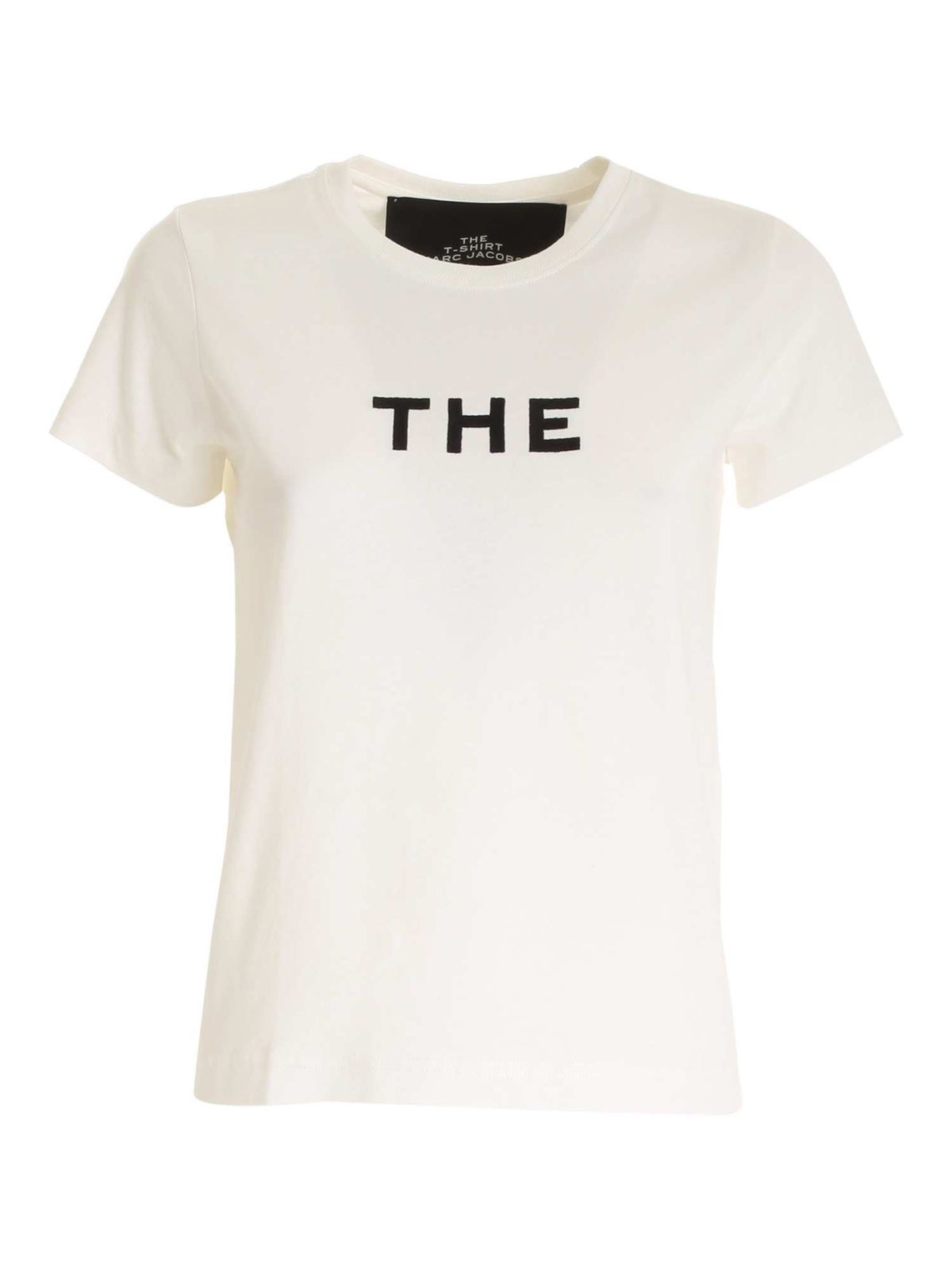 T-shirts Marc Jacobs - Embroidery T-shirt in white - C631E01RE20100