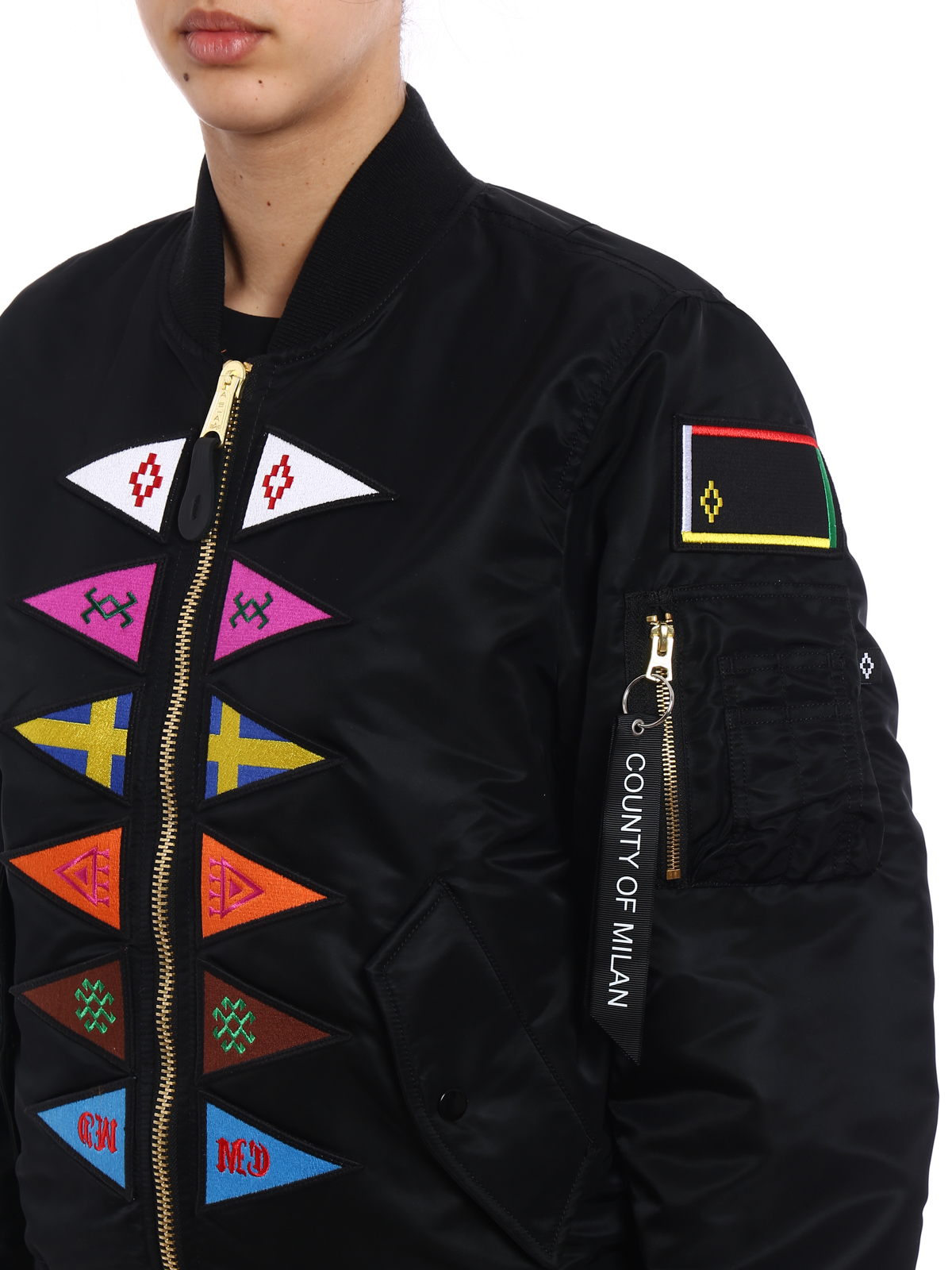 2022発売 MARCELO BURLON ×ALPHA コラボ エンプロイボンバージャケット