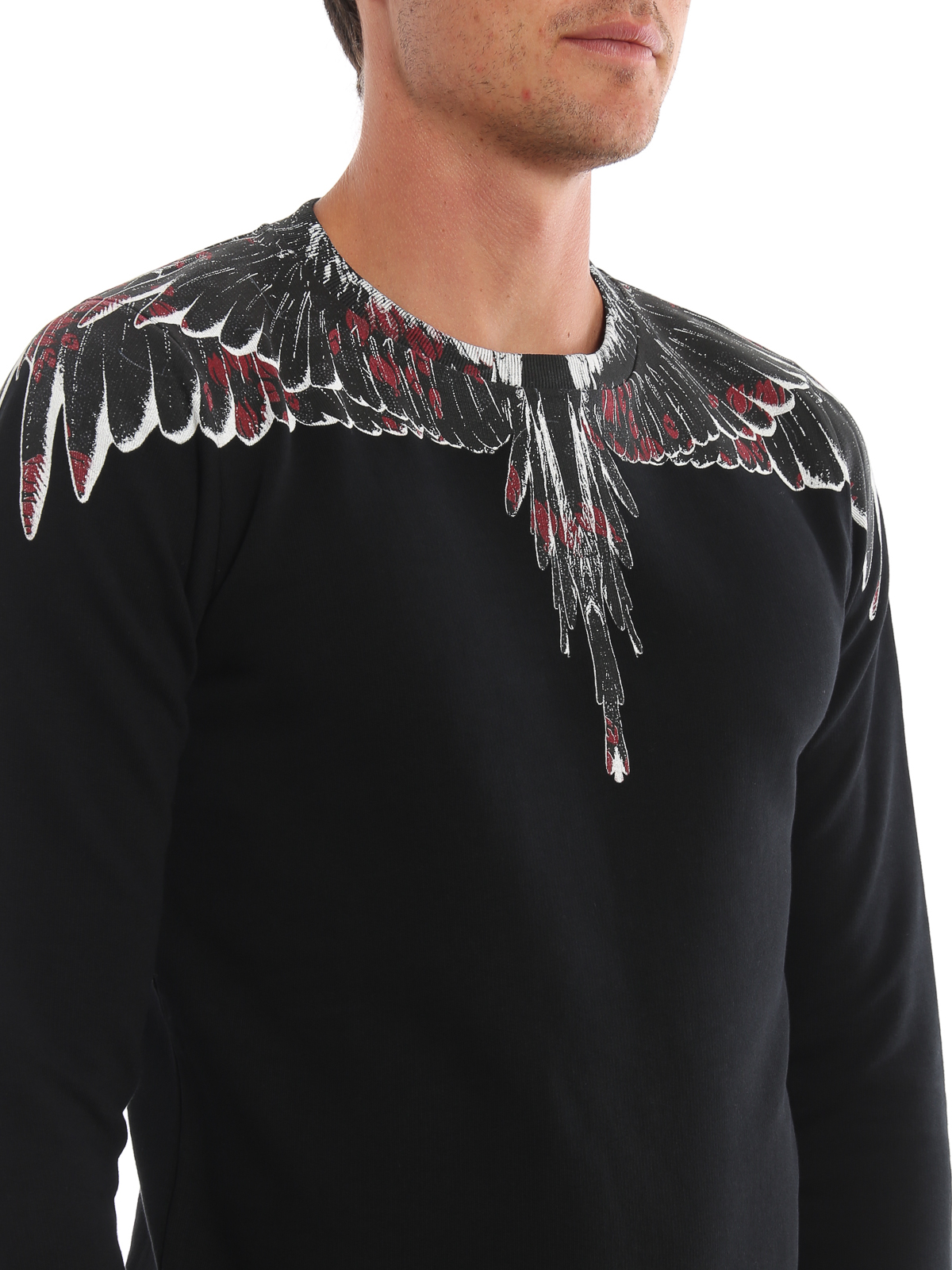 massefylde Seraph uklar Sweatshirts & Sweaters Marcelo Burlon - Flower Wings black sweatshirt -  CMBA009E196300081088