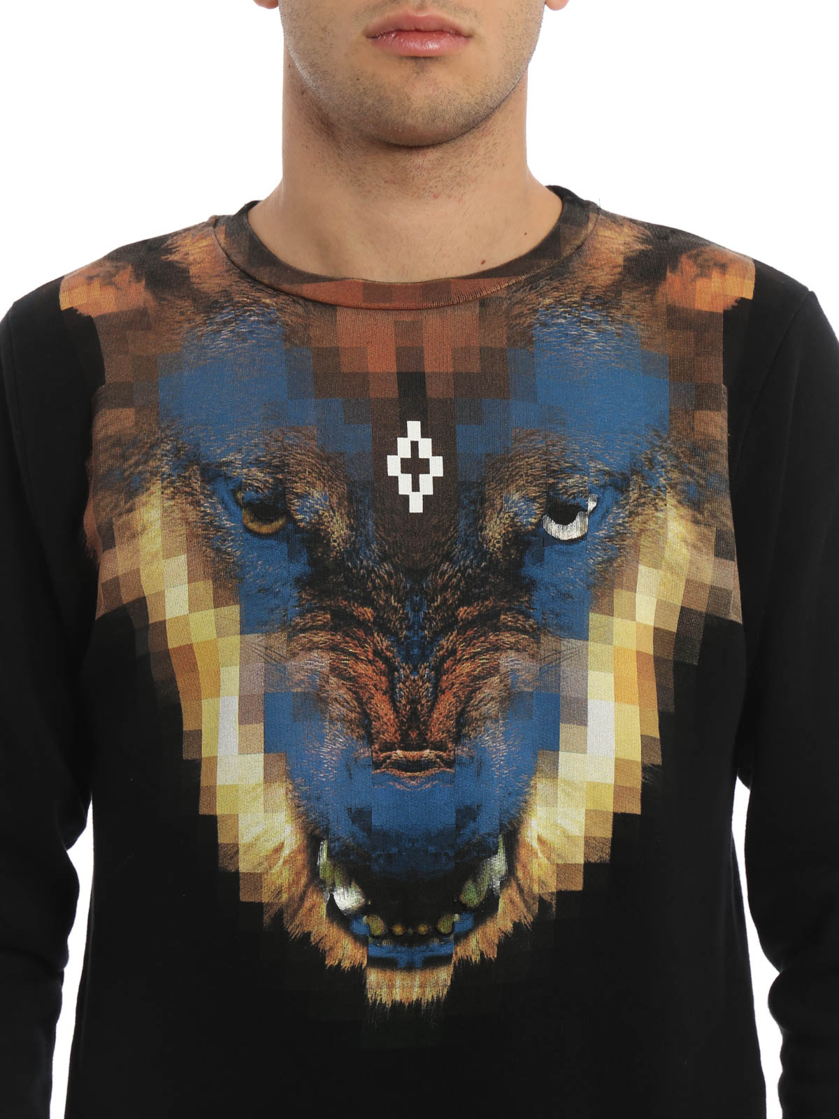 Governable Skov Fighter Sweatshirts & Sweaters Marcelo Burlon - Wolf print Incahuasi sweatshirt -  CMBA009F160020291088