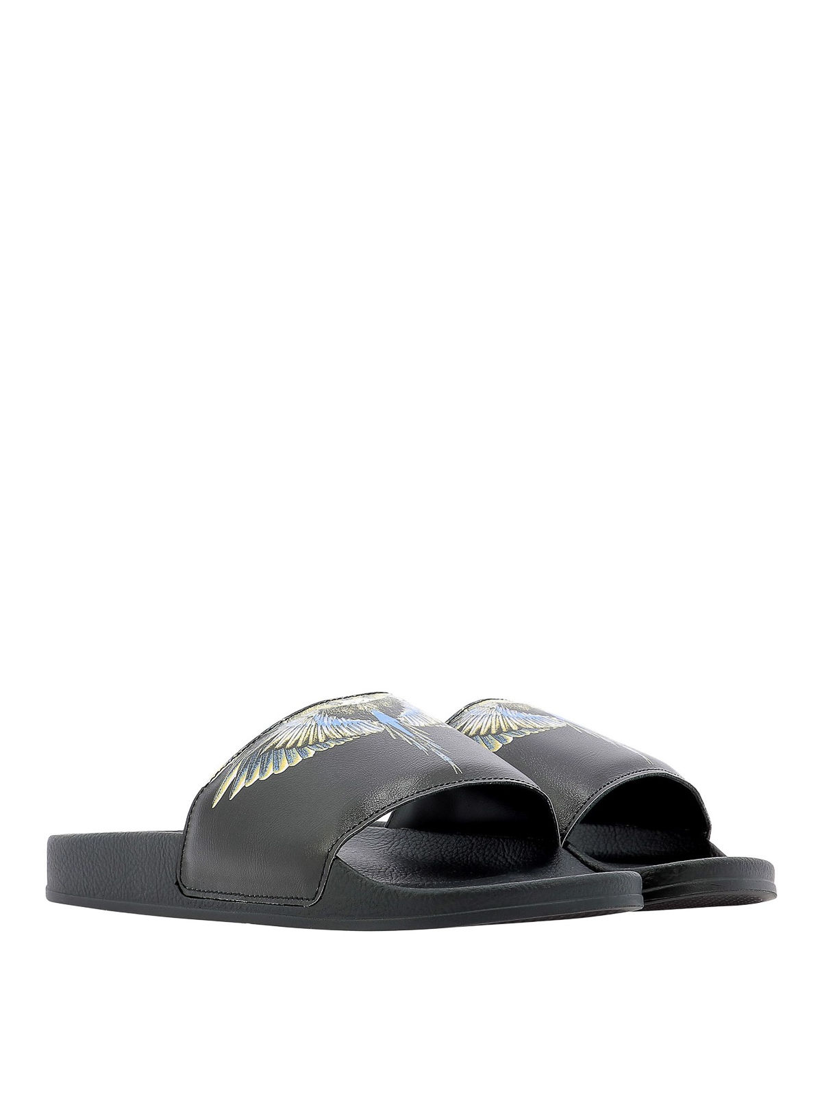 Flip flops Marcelo Burlon County Of Milan - Wings rubber slide sandals ...