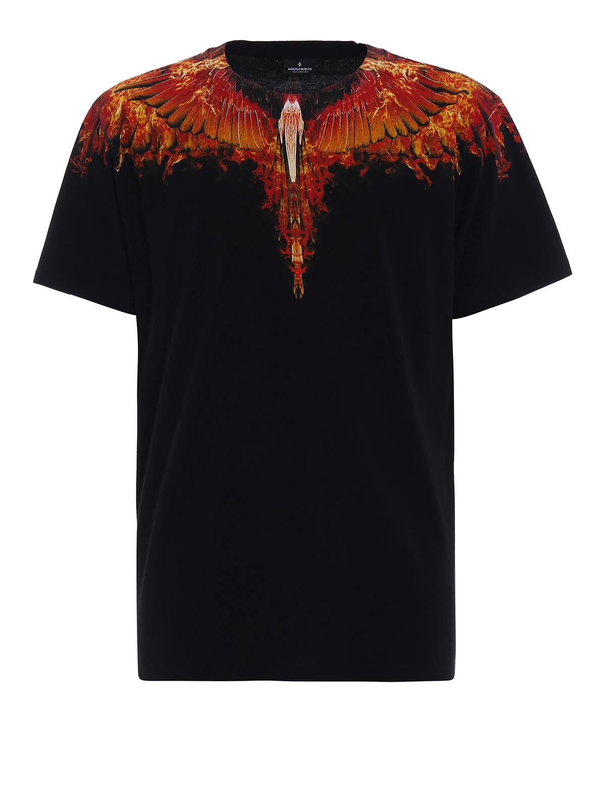 T-shirts - Flame wings print cotton T-shirt -