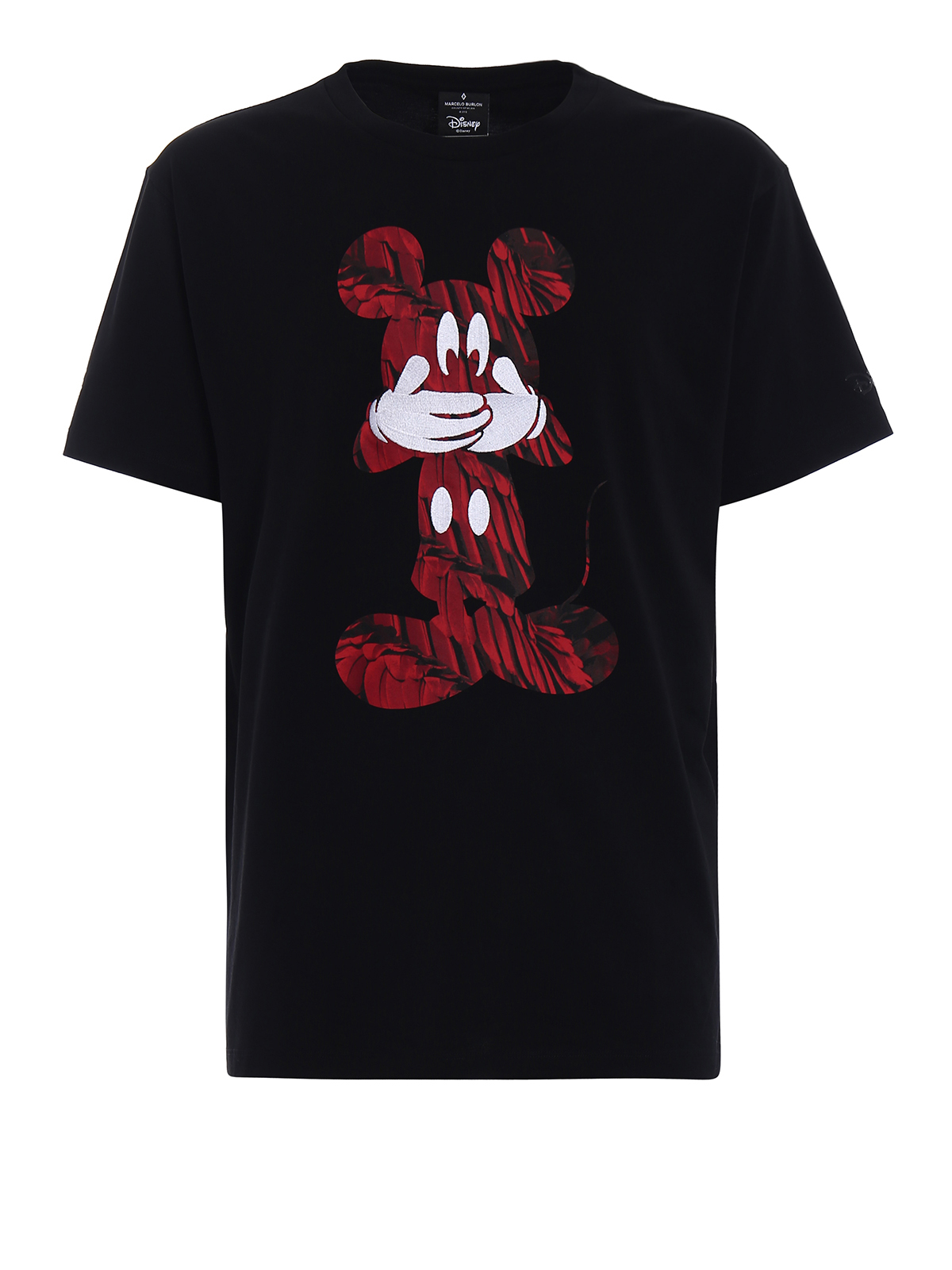 T-shirts Marcelo Burlon - Mickey Mouse print cotton T-shirt -  CMAA018S180011931020