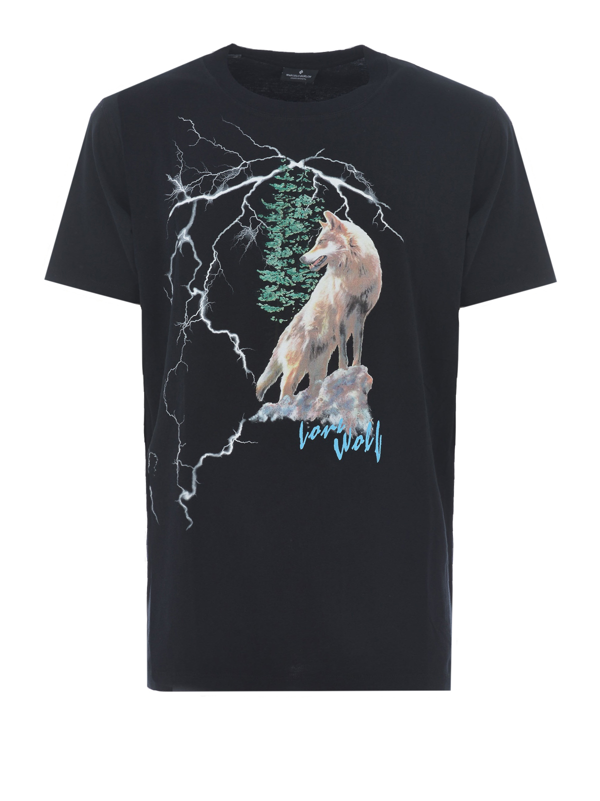 T-shirts Marcelo Burlon Wolf Lightning T-shirt - CMAA018E180010091088