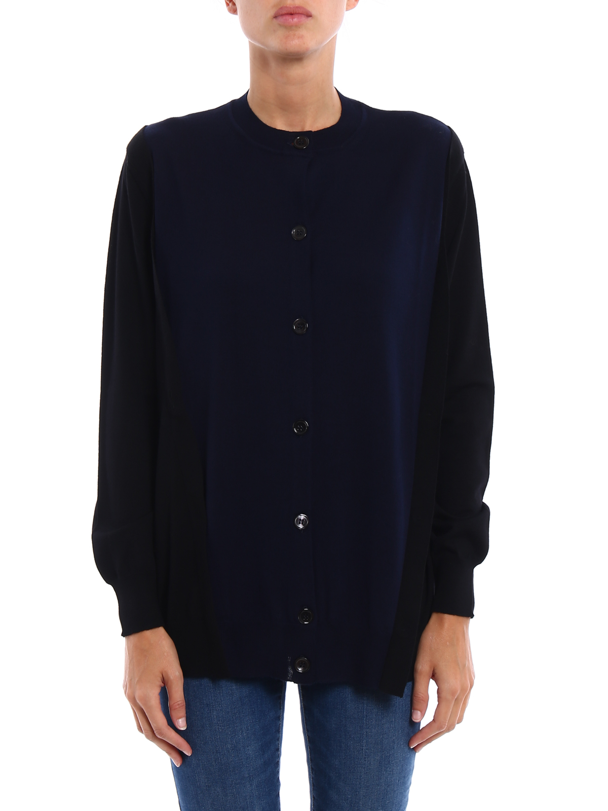marni color block cardigan