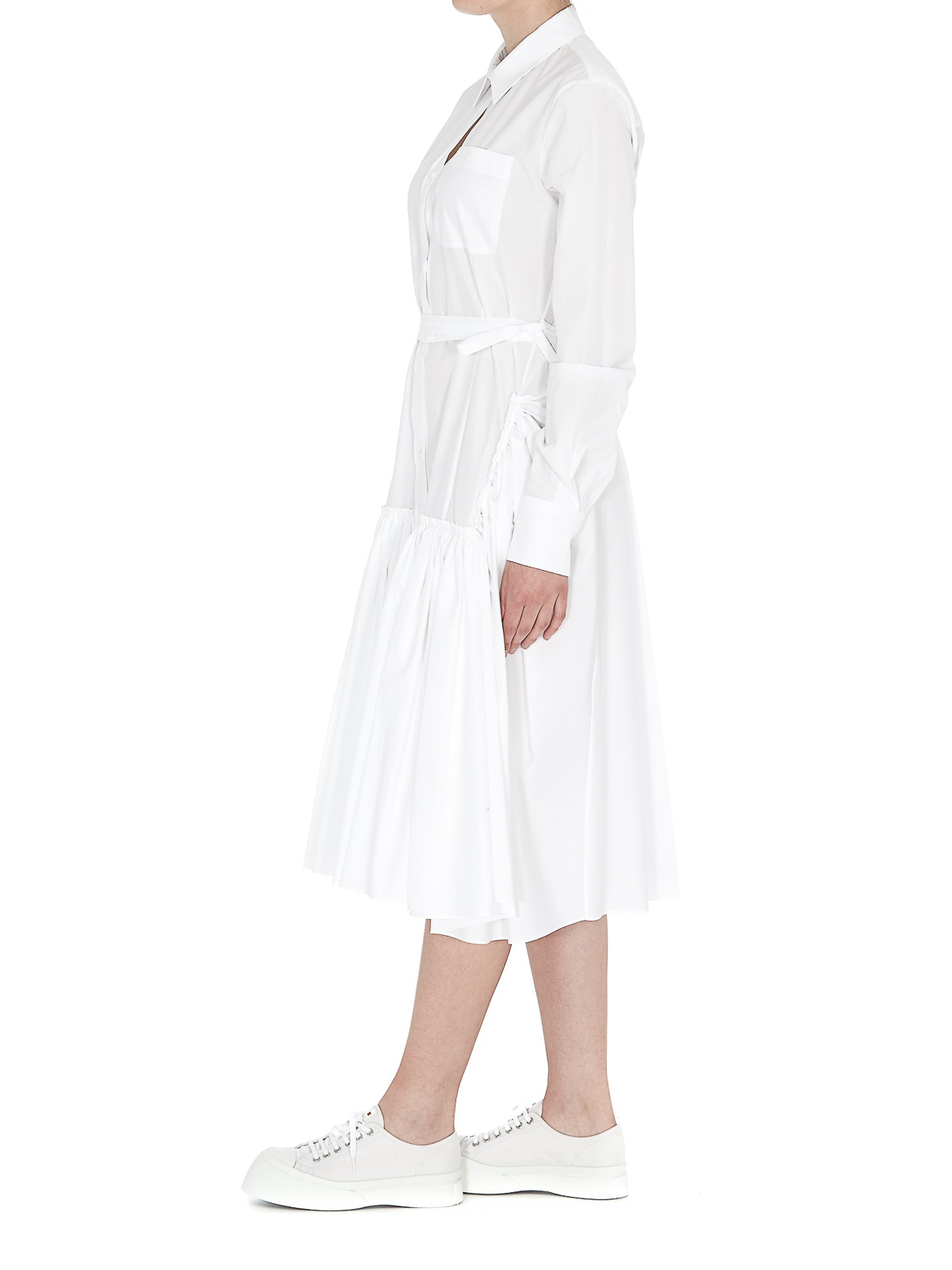 cotton poplin shirt dress ...