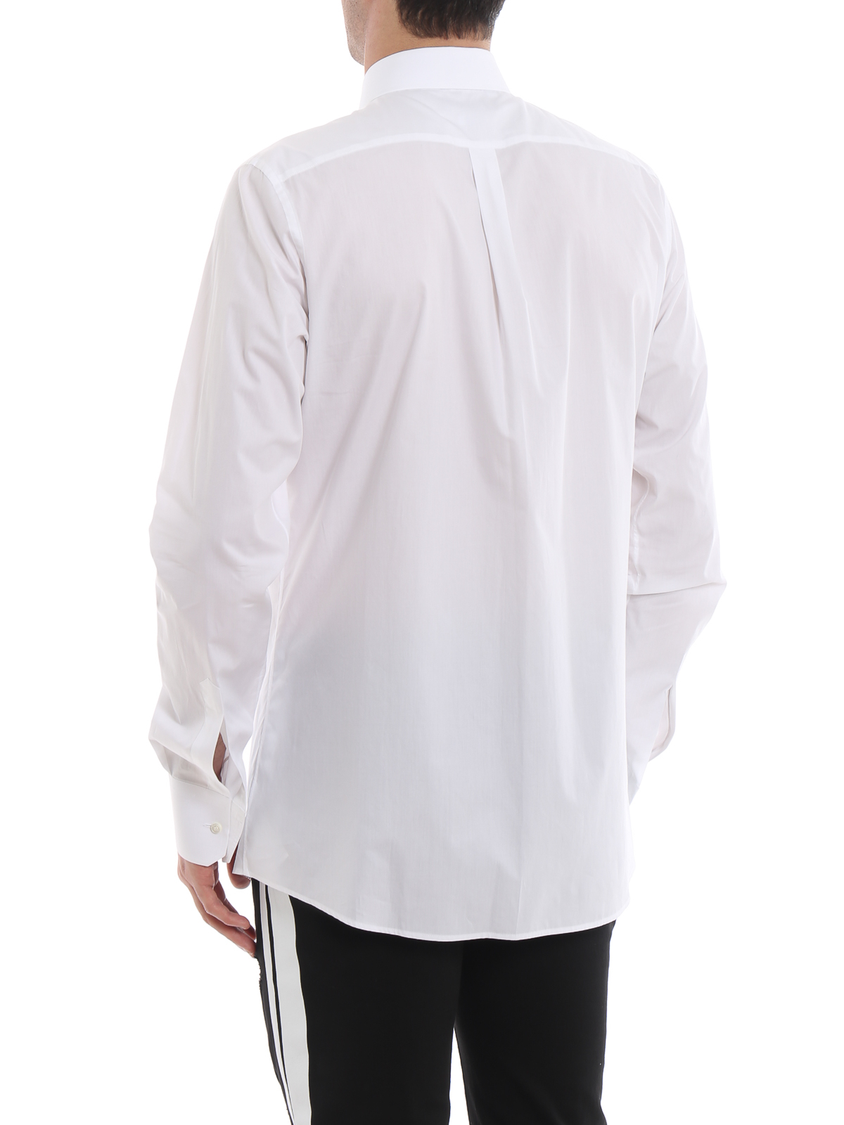 Shirts Dolce & Gabbana - Martini white cotton shirt - G5FT7ZFU5K9W0800