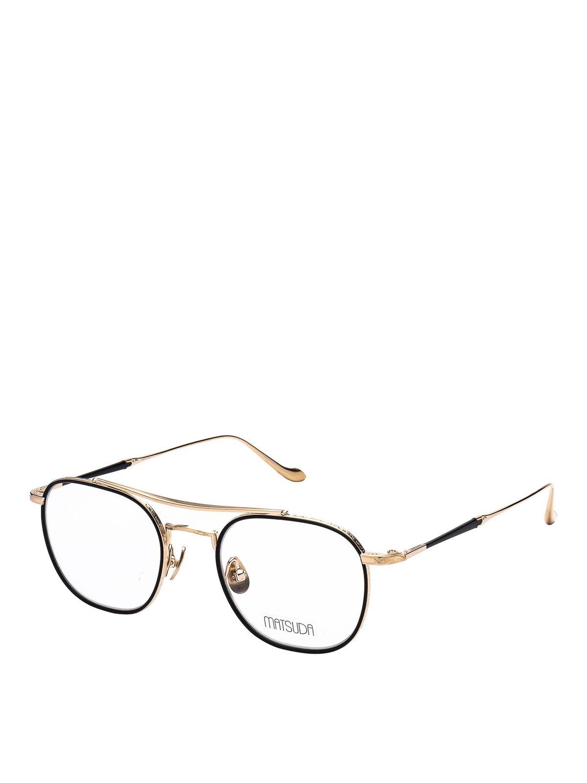 Matsuda Gold-tone Titanium Eyeglasses