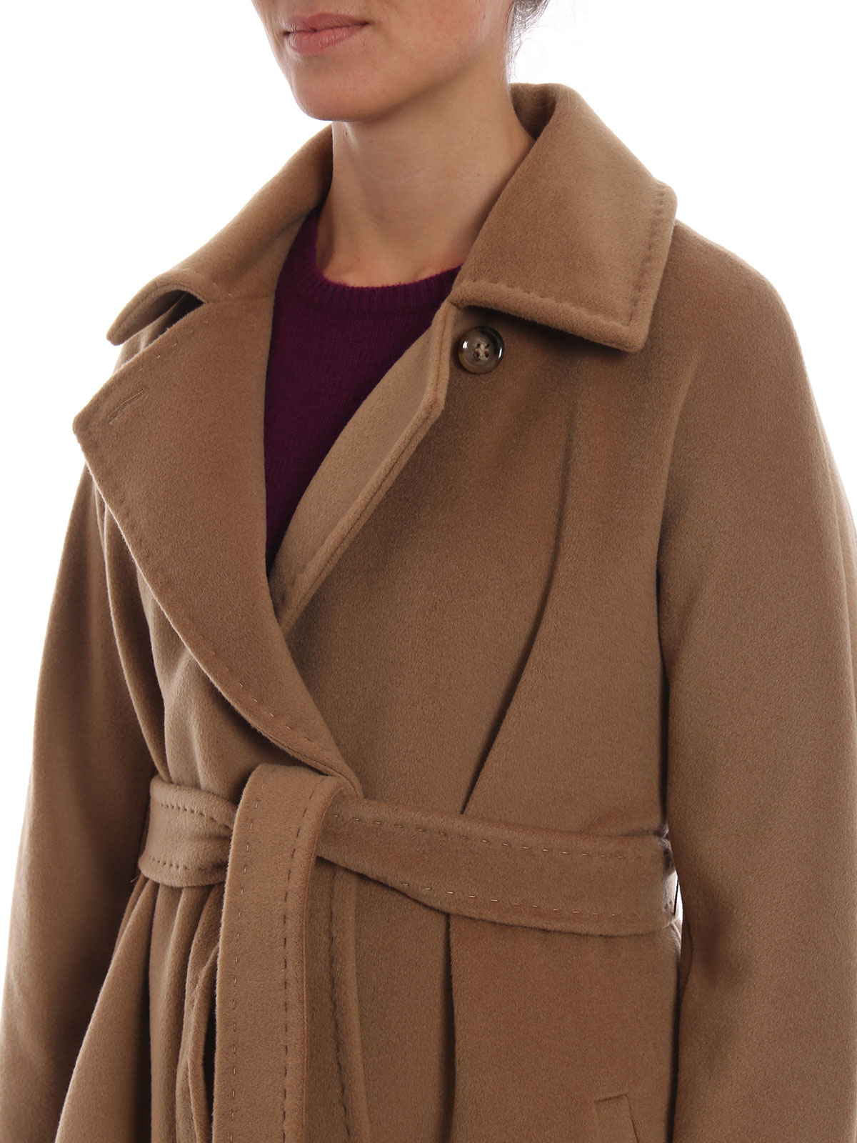 Long coats Max Mara - Didone virgin wool long camel coat - 60161683000002