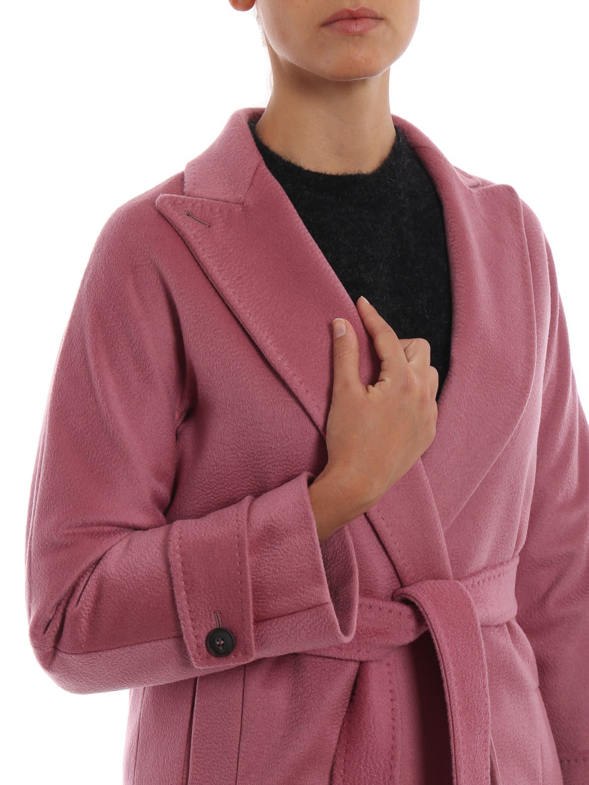 Max Mara - Nevada pink camel wrap coat 