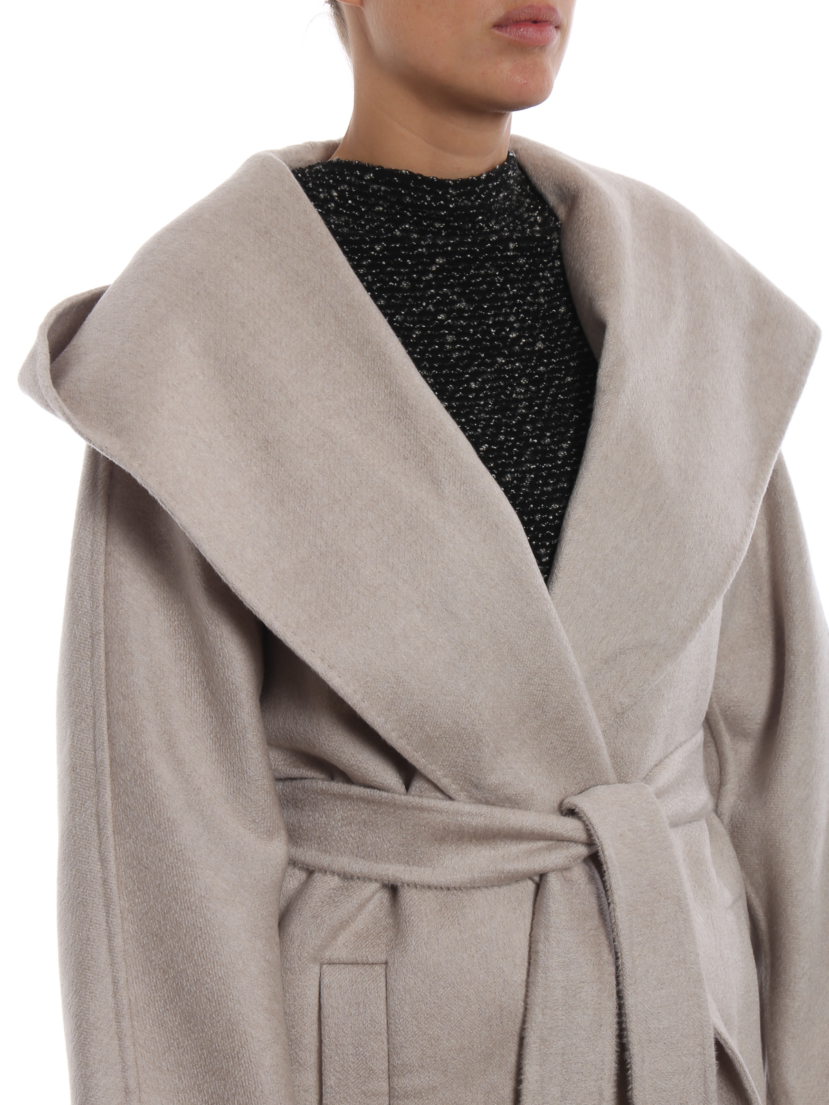 Max Mara - Valdese cashmere short wrap coat - short coats - 10860489000025