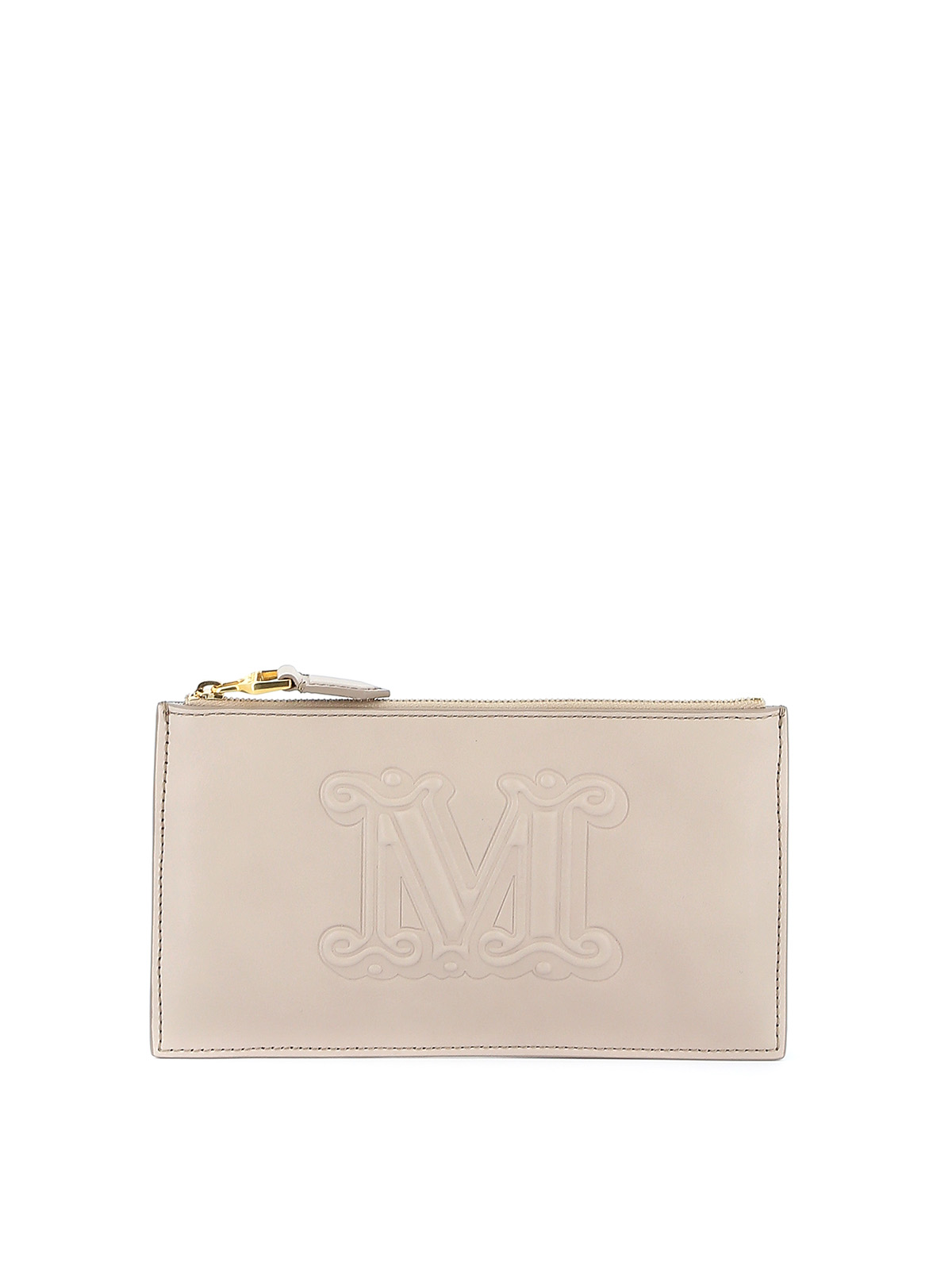 Clutches Max Mara - Bus26 embossed leather clutch - 47160797600008