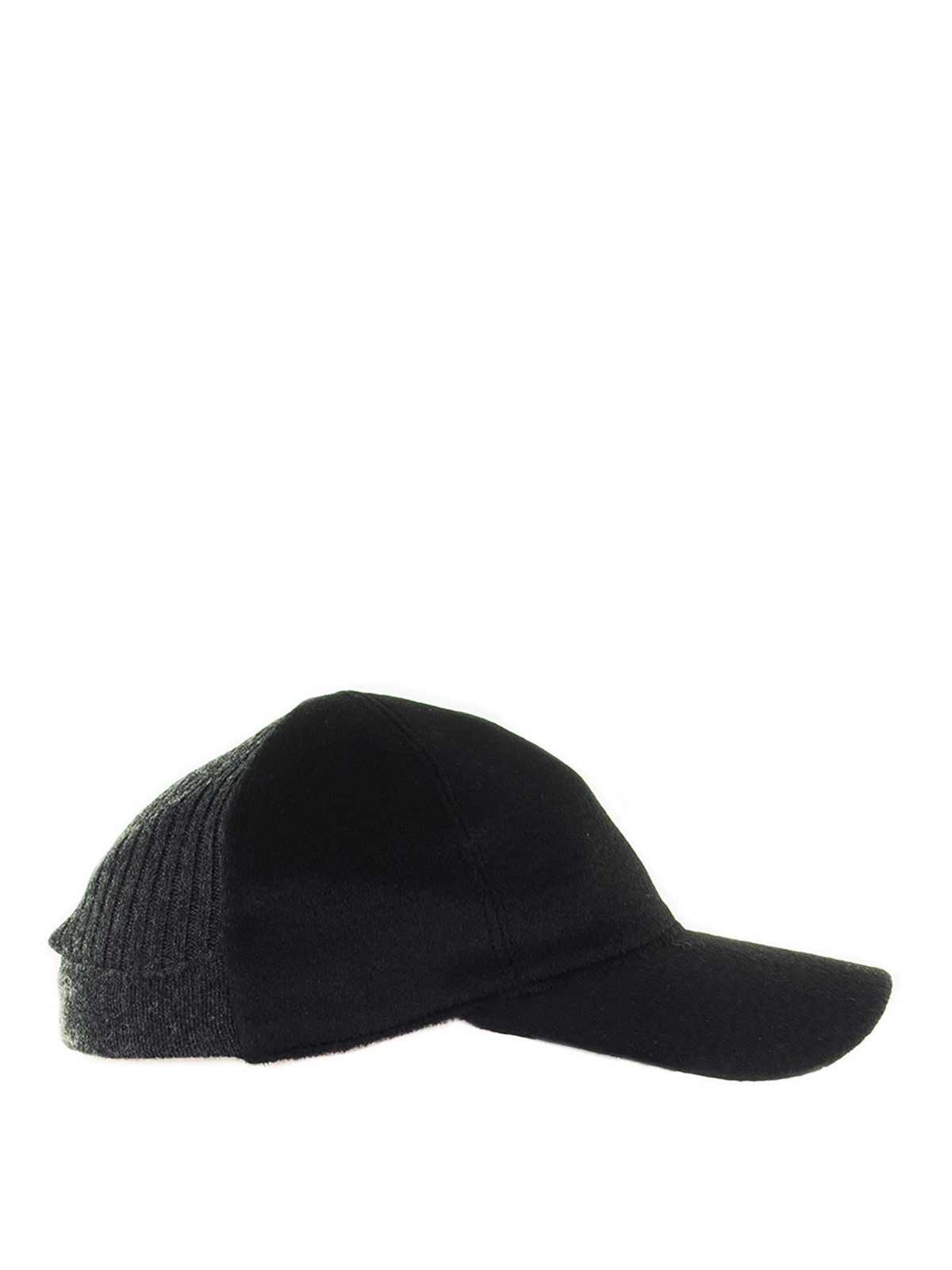 Max Mara Amiche Knitted Cashmere Baseball Hat In Black