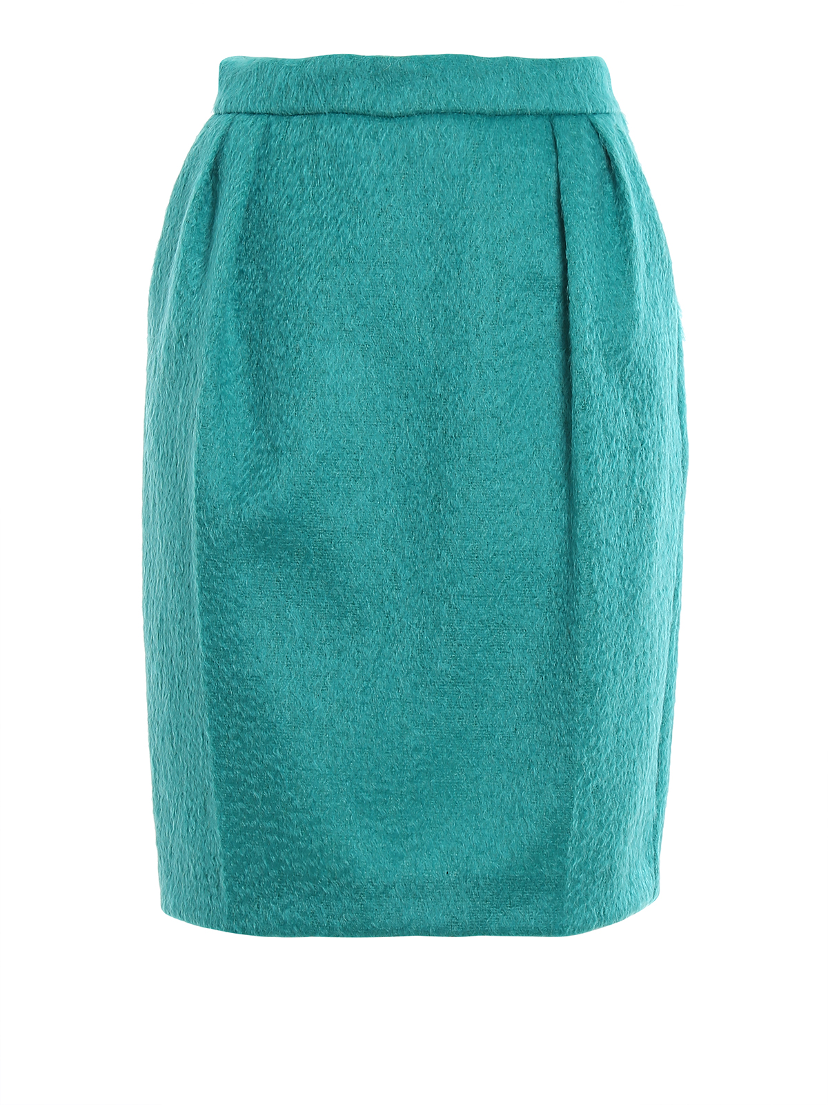 Knee length skirts & Midi Max Mara - Turchia turquoise mohair blend ...