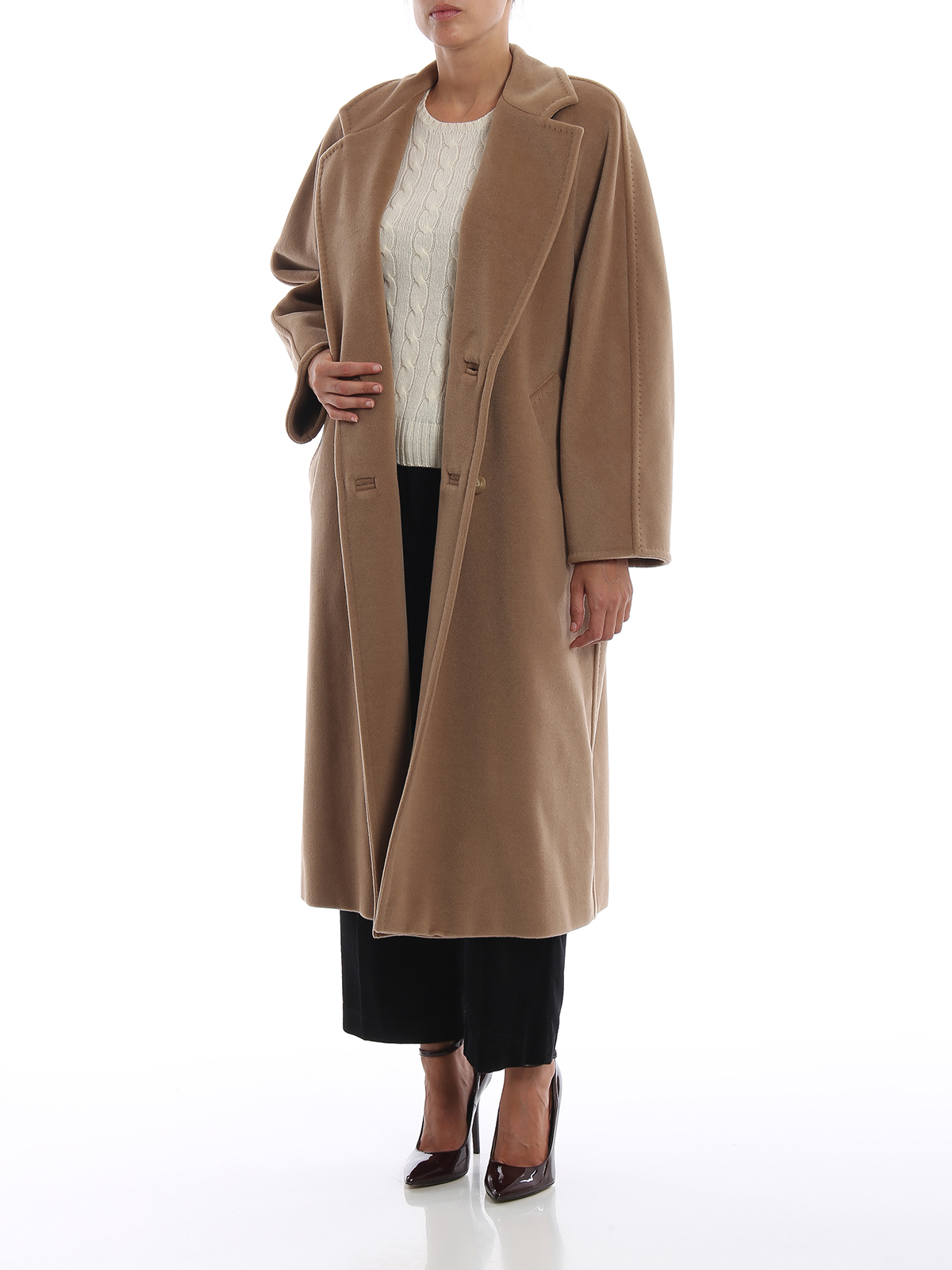 Geheugen bevind zich Simuleren Long coats Max Mara - 101801 Madame camel wool and cashmere coat -  10180189000001