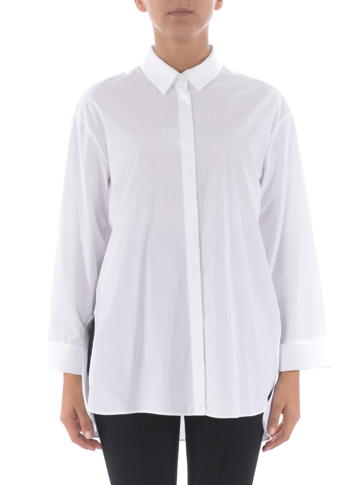 Max Mara - Ashirt cotton poplin shirt - shirts - 91160198002 | iKRIX.com
