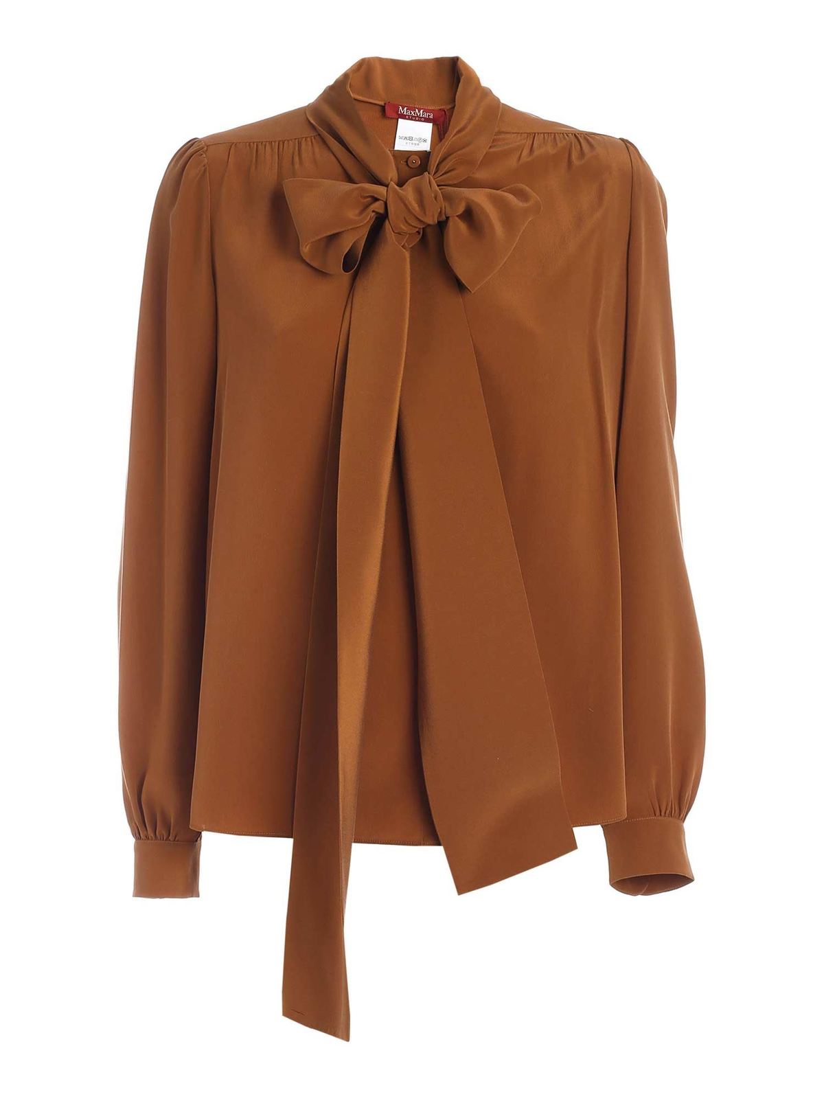 MAX MARA MIELE SHIRT IN LEATHER COLOR