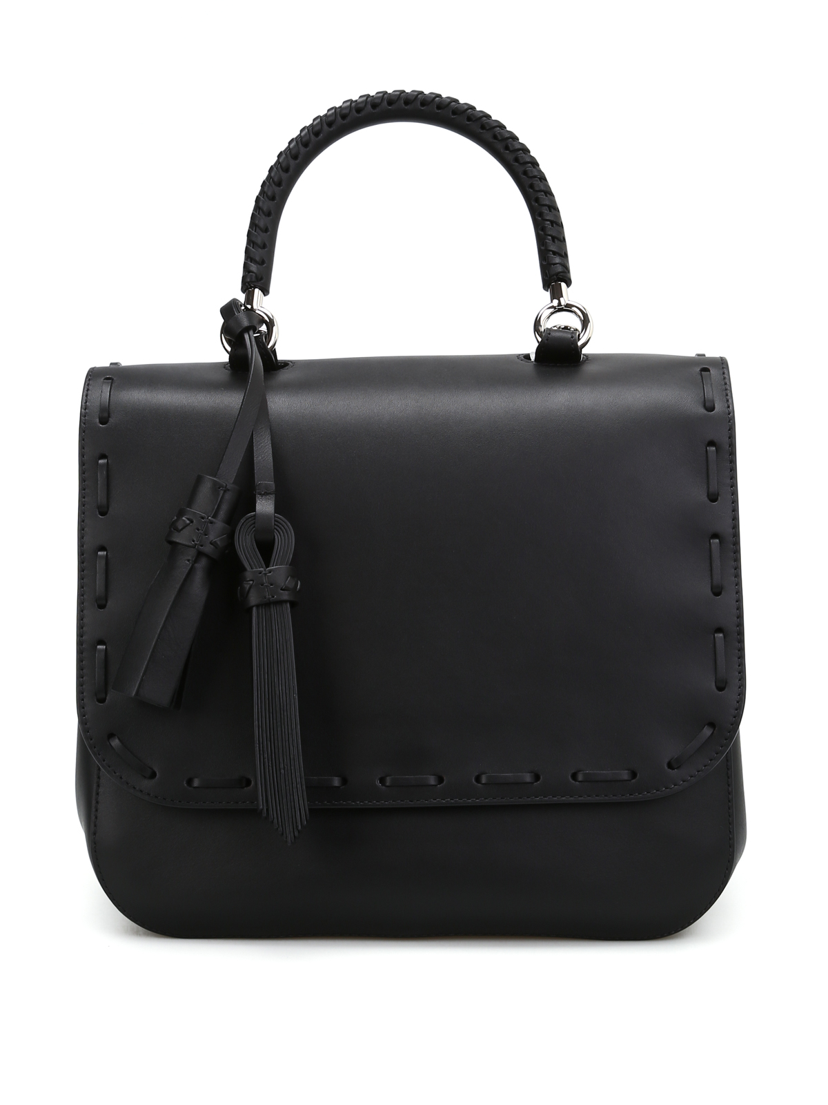 Max Mara - Black leather hand bag - totes bags - 45110178000215000