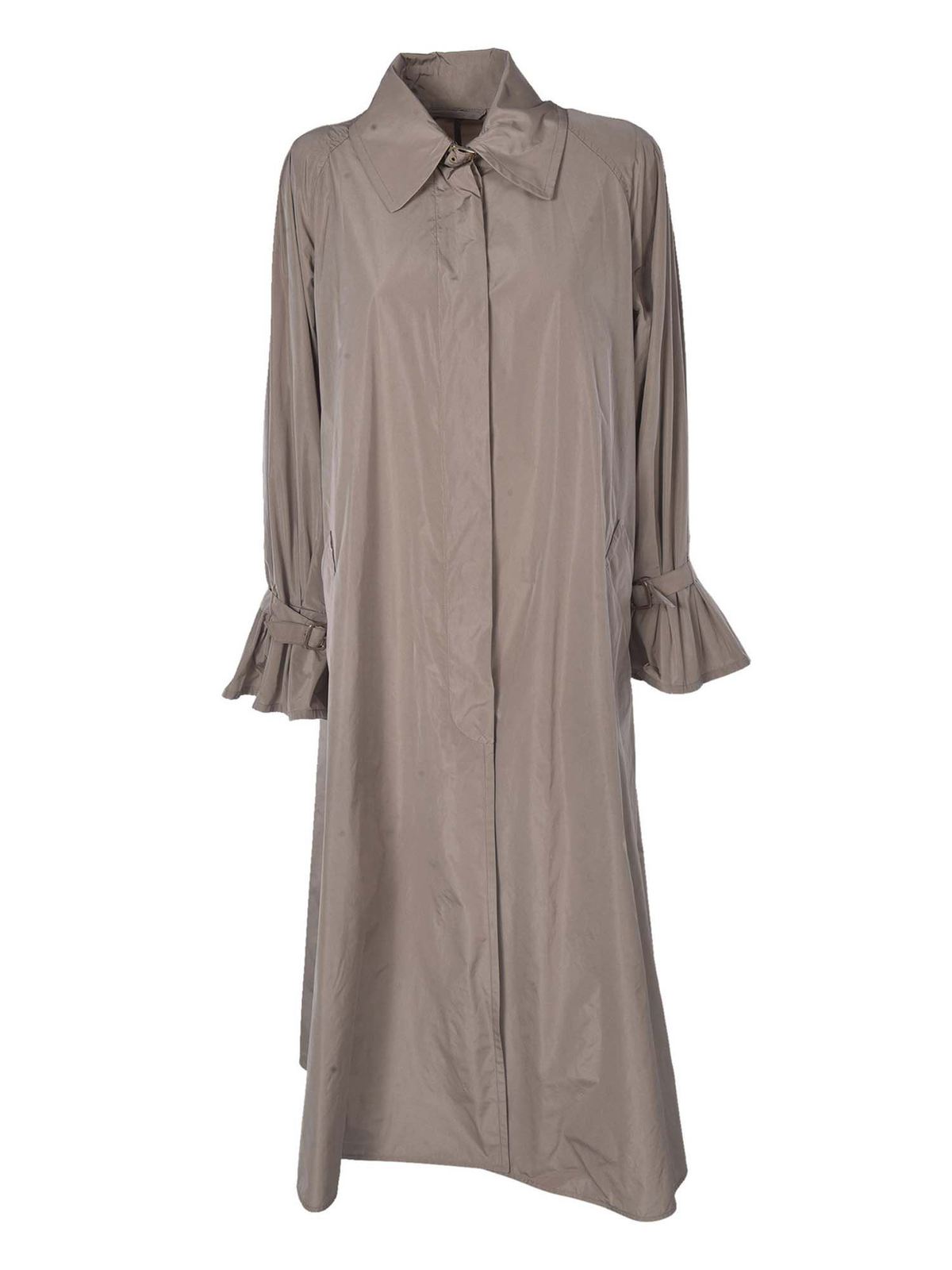 Max Mara - Ella water-repellent taffeta trench coat - trench coats ...