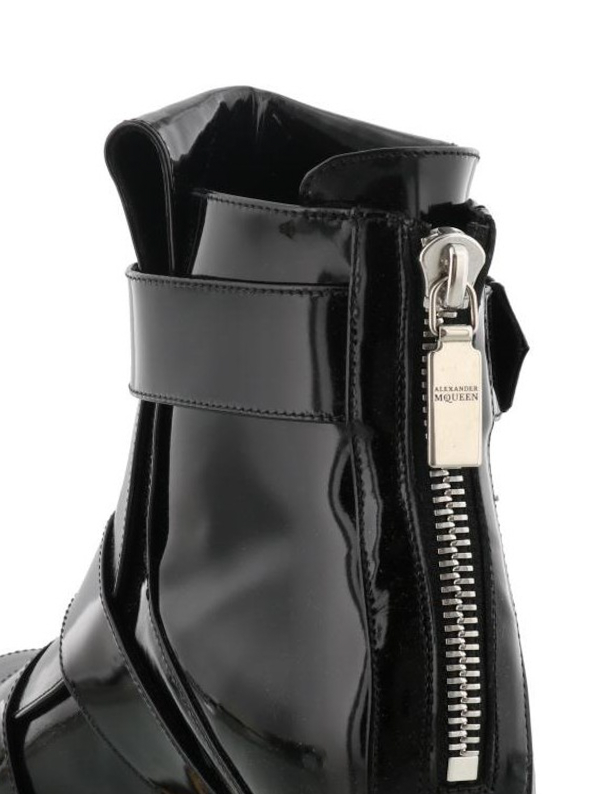 alexander mcqueen buckle boots