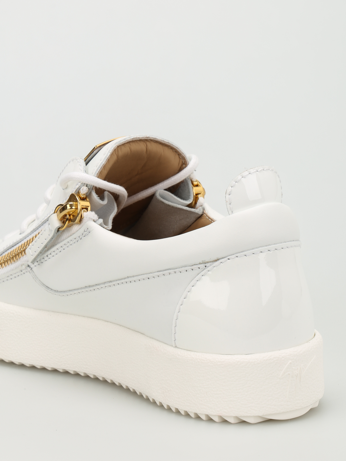 ønske Oprigtighed Ærlig Trainers Giuseppe Zanotti - May London leather low top sneakers - RW70000001