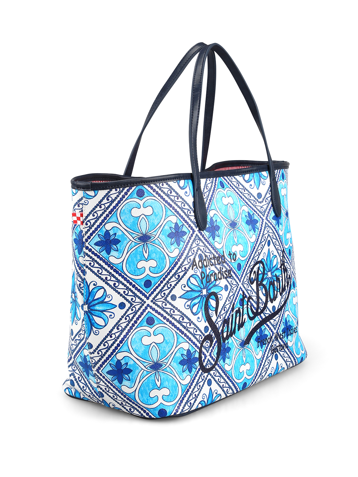 Mc2 Saint Barth - Marais light blue beach bag - totes bags - MARA001ITMJ01
