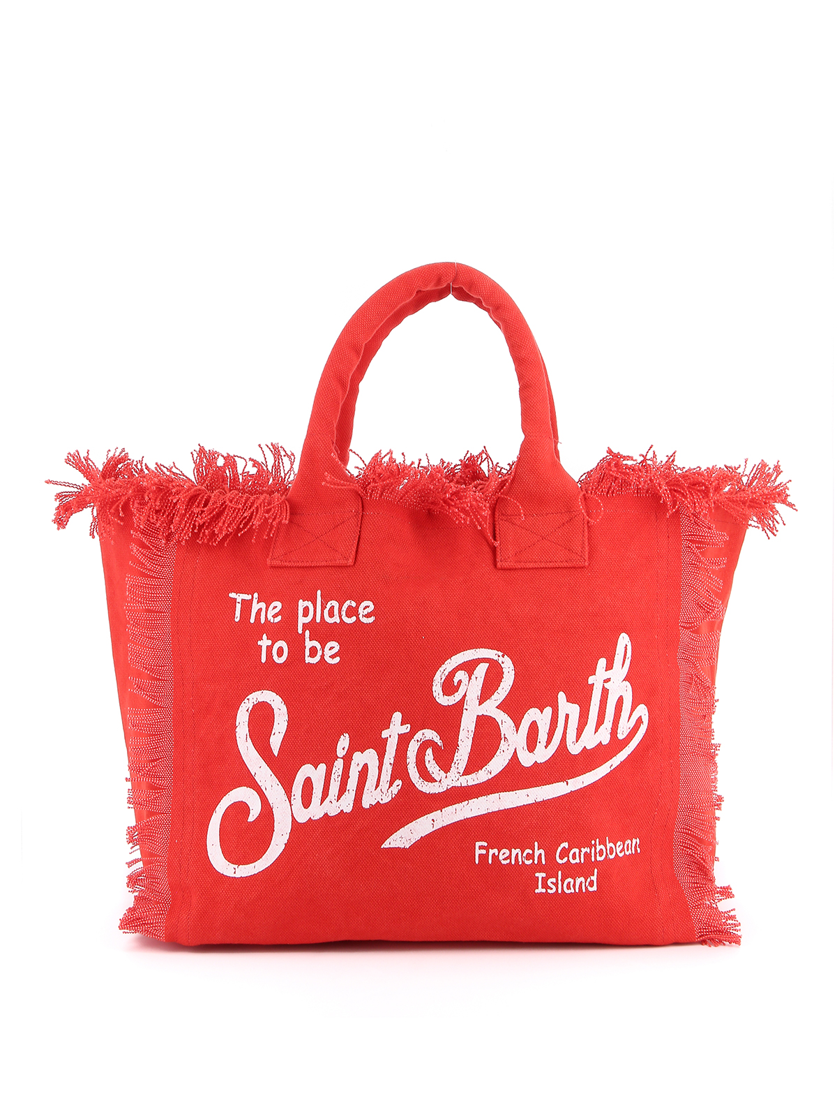 Totes bags Mc2 Saint Barth - Vanity logo print red beach bag - VANI00141
