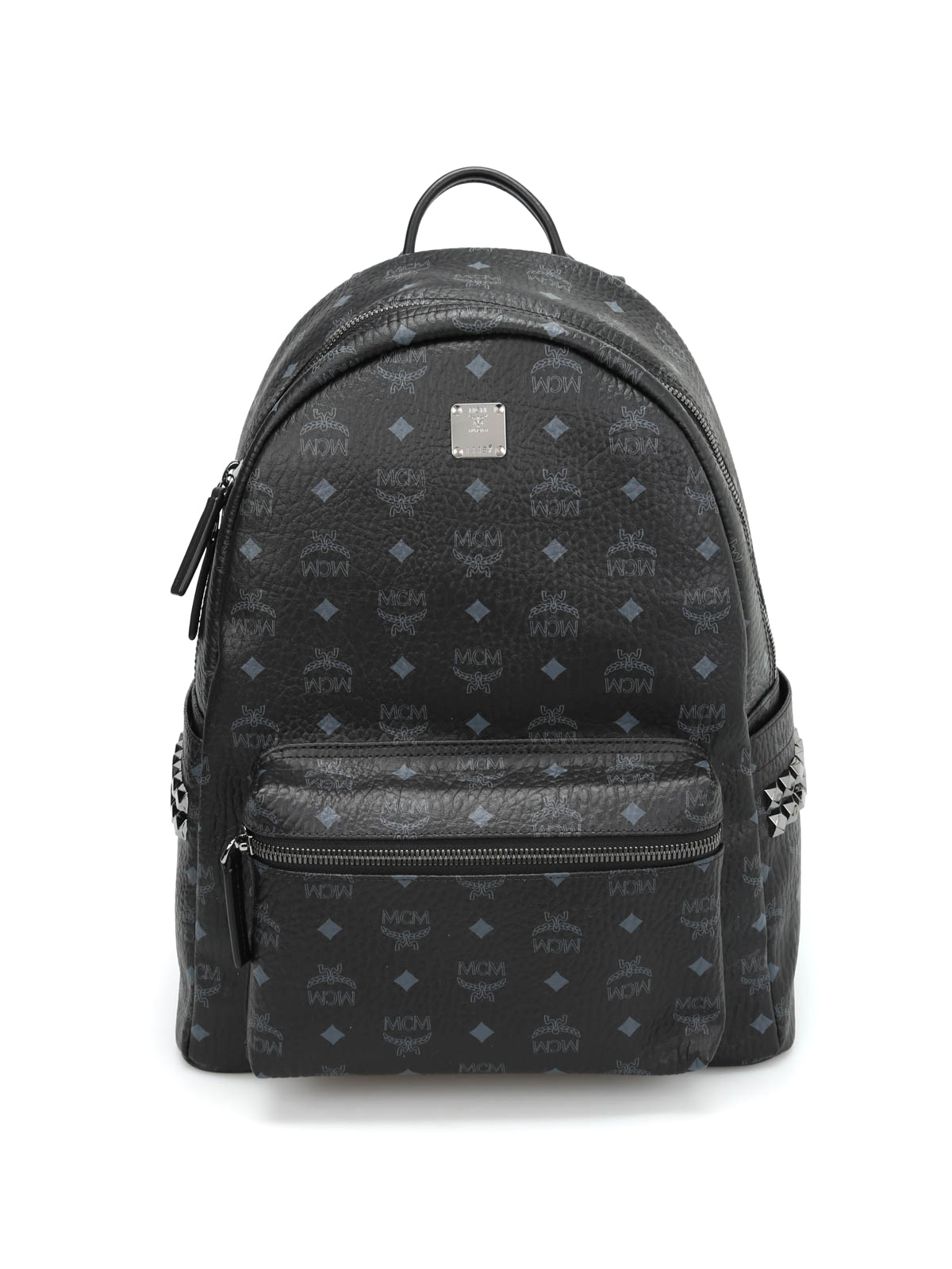 Mcm - Medium Stark studded backpack - backpacks - MMK6SVE38BK001