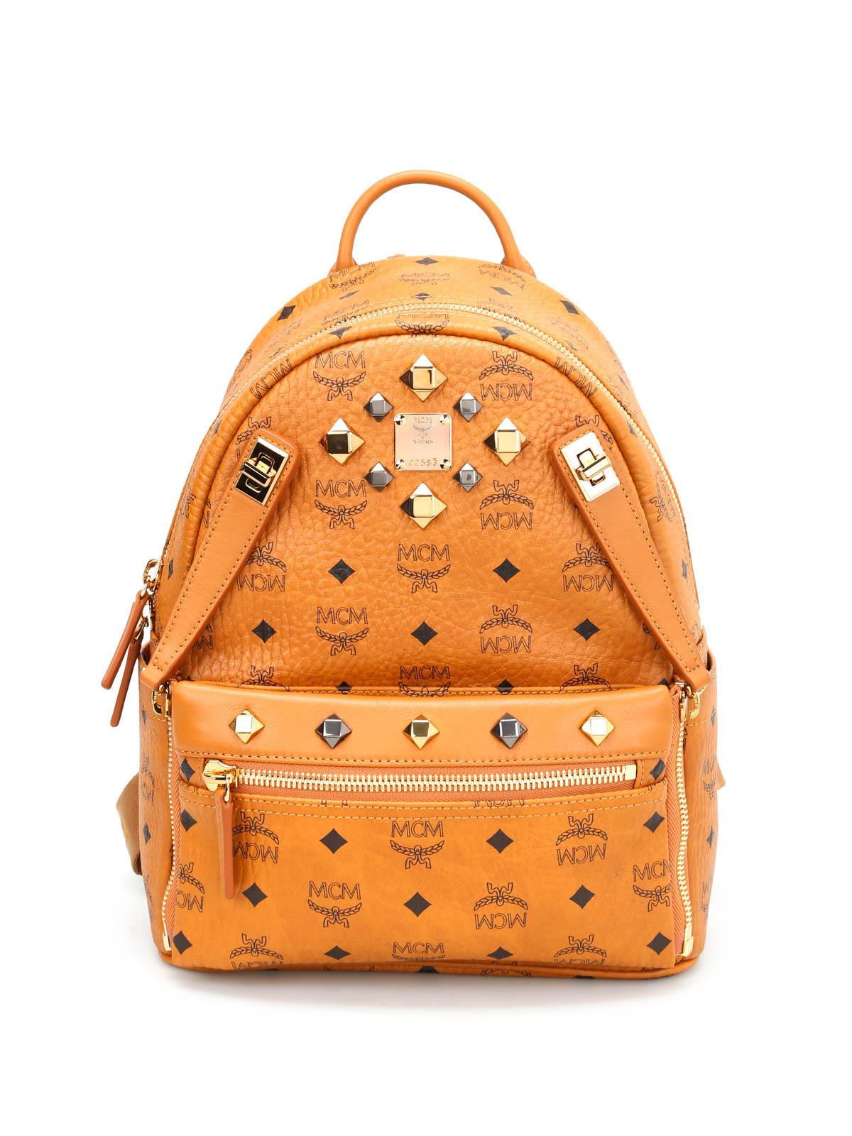 Mcm - Small Dual Stark studded backpack - backpacks - MMK6SVE80CO001