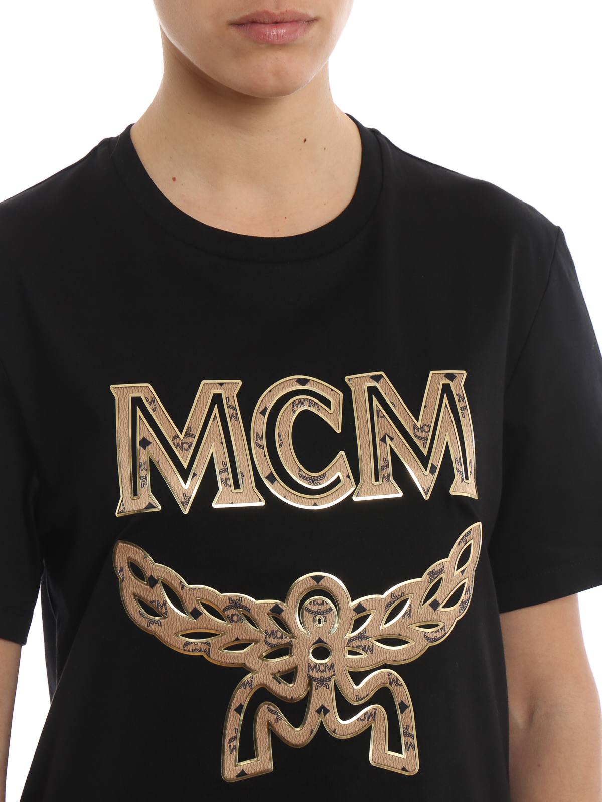 Mcm - MCM print black T-shirt - t-shirts - MHT8SMM10BK001 | iKRIX.com