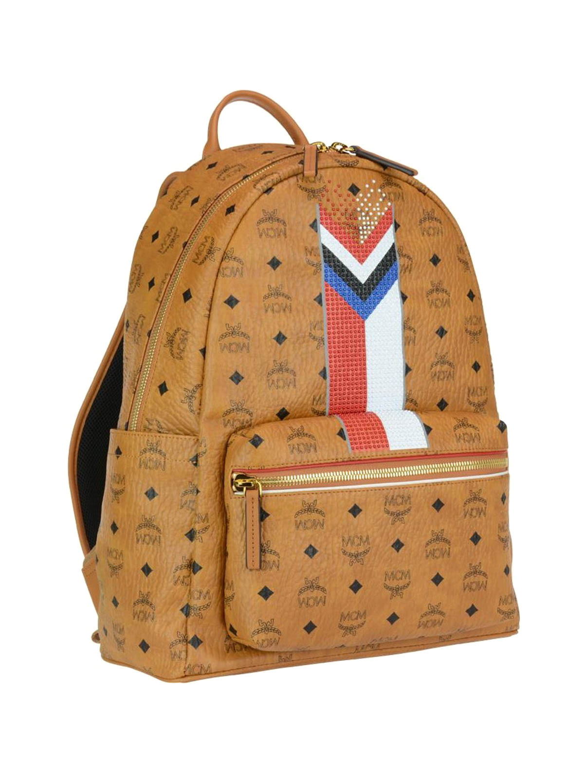 mcm backpack stripe