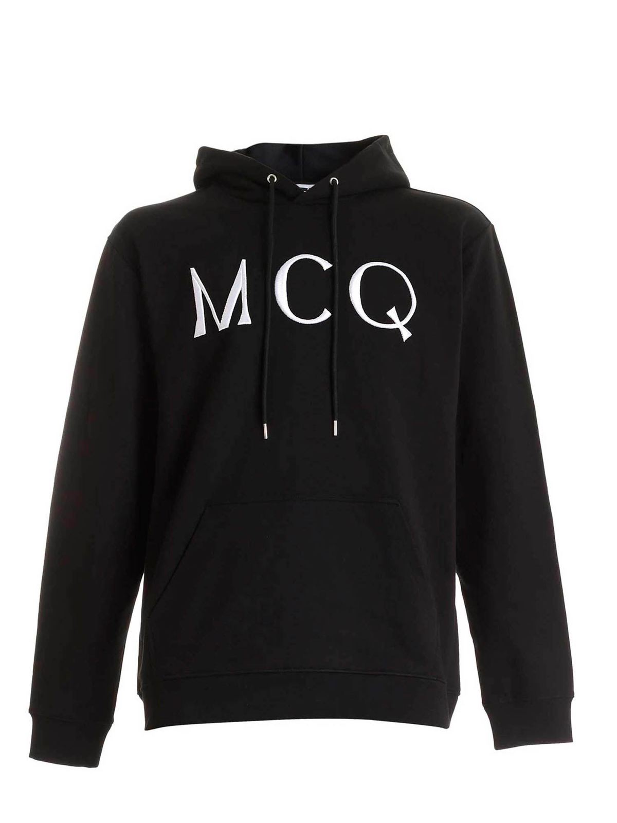 Sweatshirts & Sweaters McQ Alexander Mcqueen - White logo hoodie in ...
